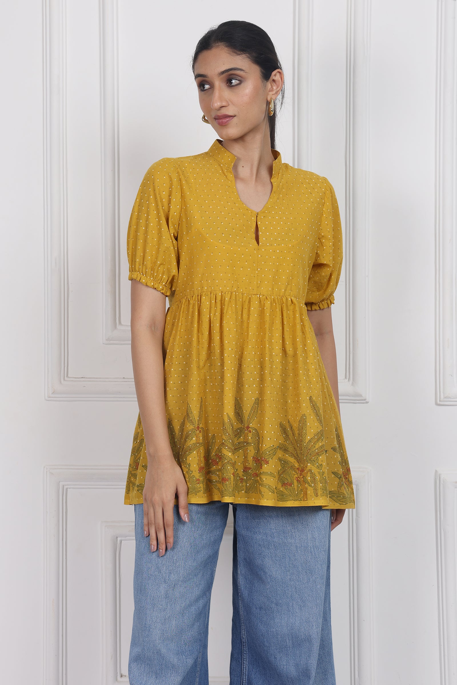 Wander Edit - Blooming Wild Peplum Top