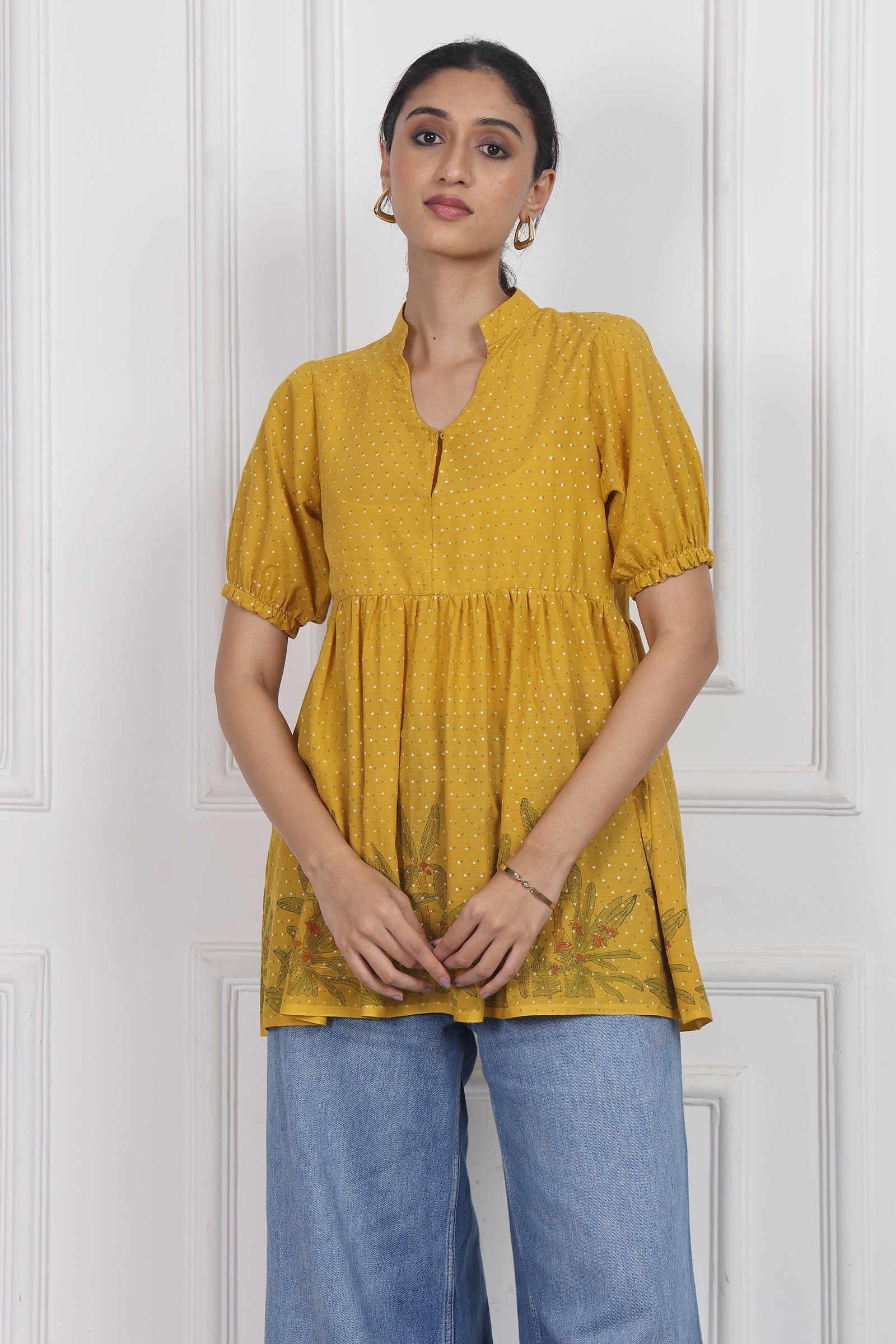 Wander Edit - Blooming Wild Peplum Top