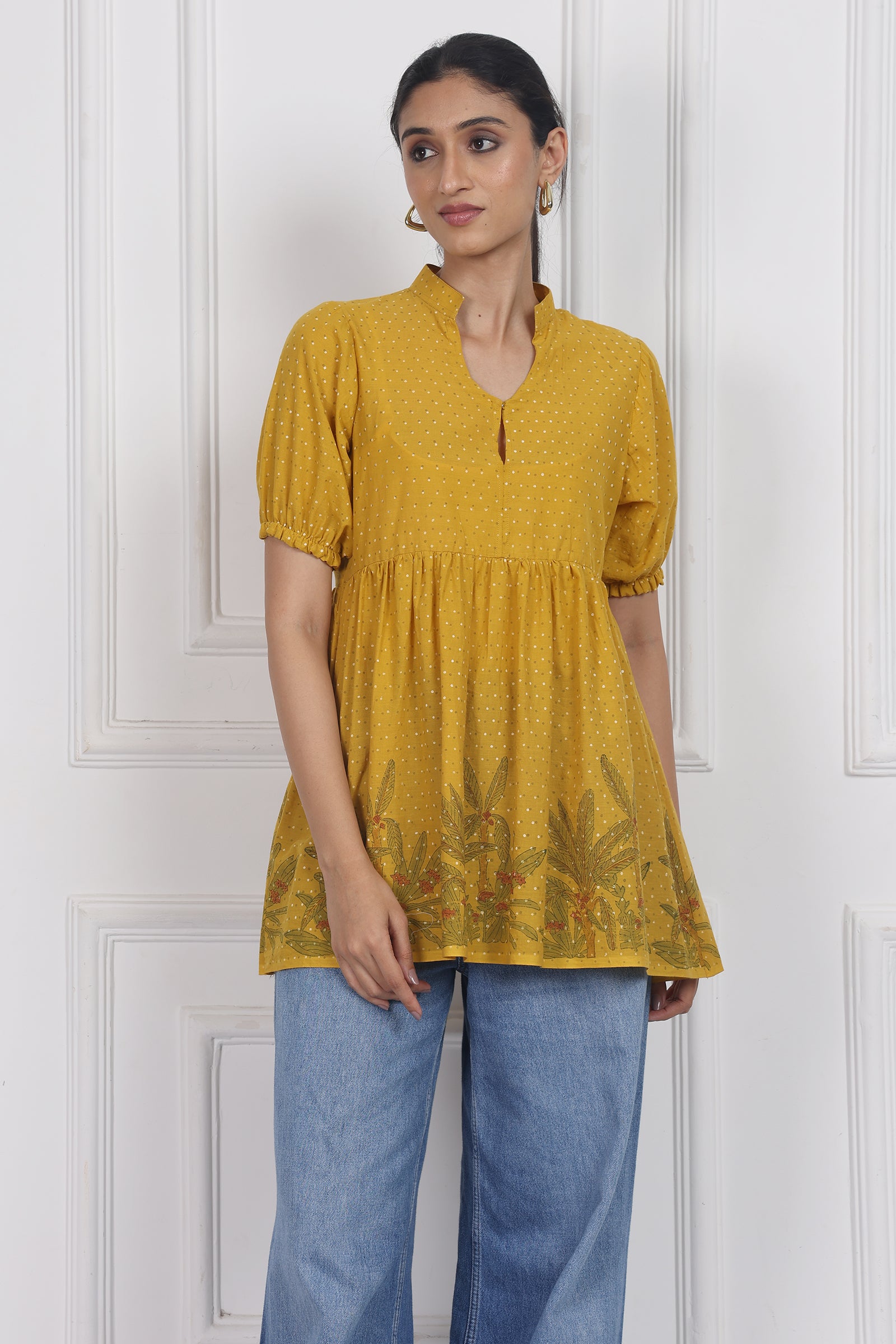 Wander Edit - Blooming Wild Peplum Top