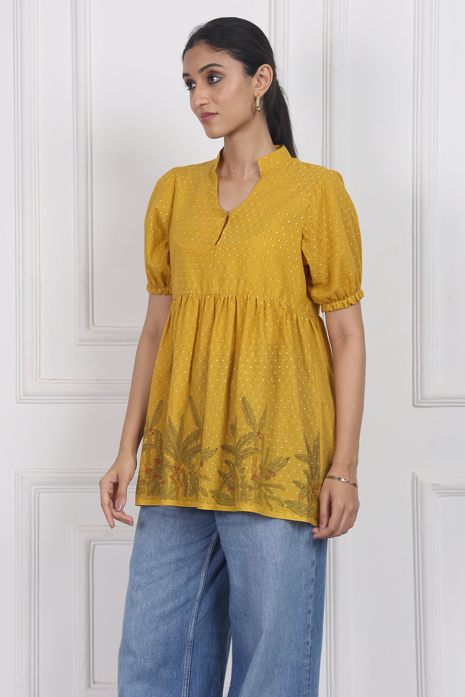 Wander Edit - Blooming Wild Peplum Top