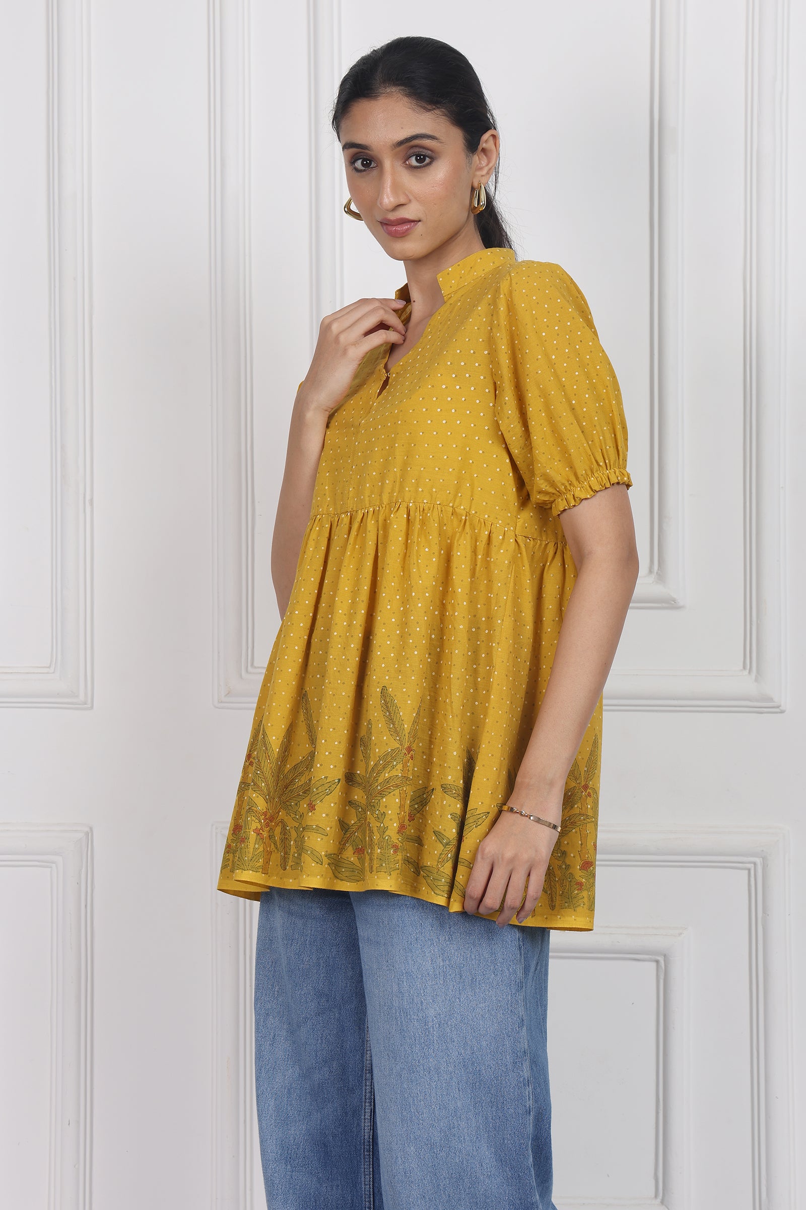 Wander Edit - Blooming Wild Peplum Top