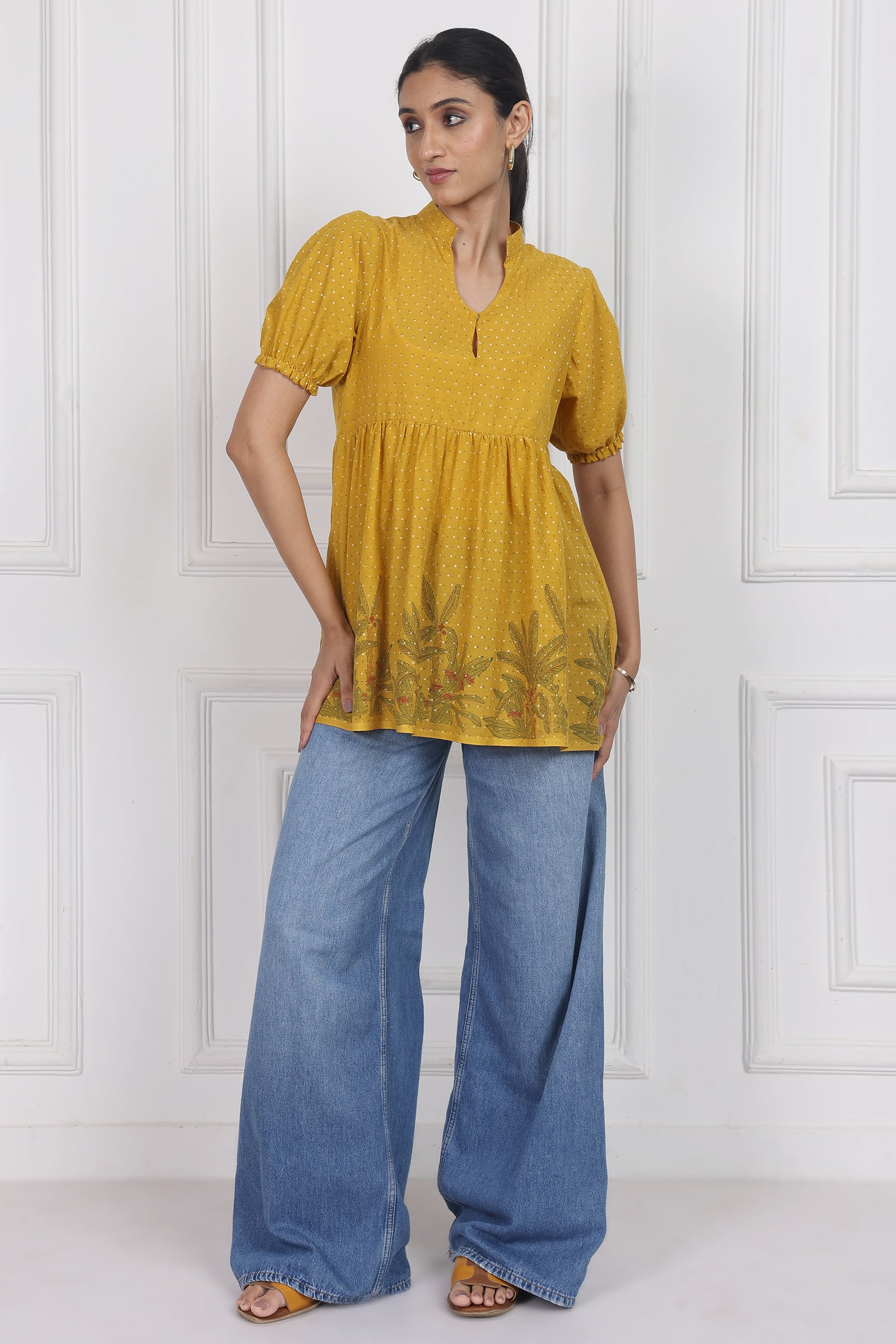 Wander Edit - Blooming Wild Peplum Top