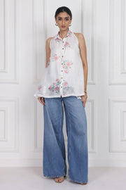 Ivory Bloom Lantern Top