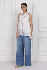 Ivory Bloom Lantern Top