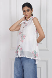 Ivory Bloom Lantern Top