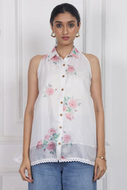 Ivory Bloom Lantern Top