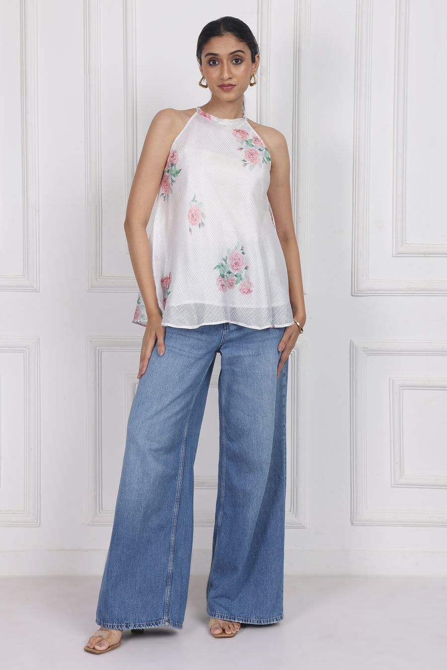 Ivory Bloom Lantern Top