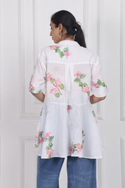 Bougainvillea Bloom High Low Shirt