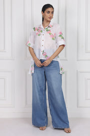 Bougainvillea Bloom High Low Shirt