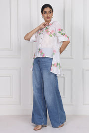 Bougainvillea Bloom High Low Shirt