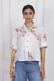 Bougainvillea Bloom High Low Shirt