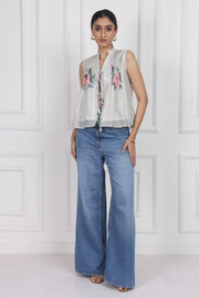 Secrets in the Garden Tied Front Top