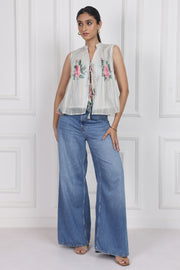 Secrets in the Garden Tied Front Top