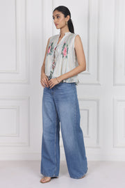 Secrets in the Garden Tied Front Top