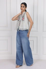 Secrets in the Garden Tied Front Top