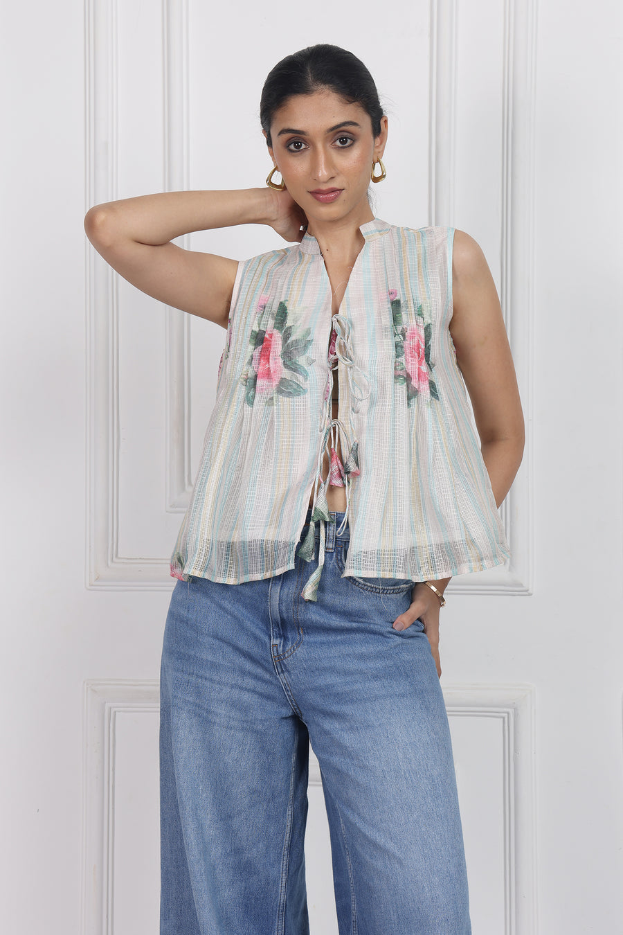 Secrets in the Garden Tied Front Top