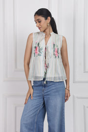 Secrets in the Garden Tied Front Top
