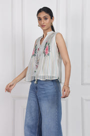 Secrets in the Garden Tied Front Top