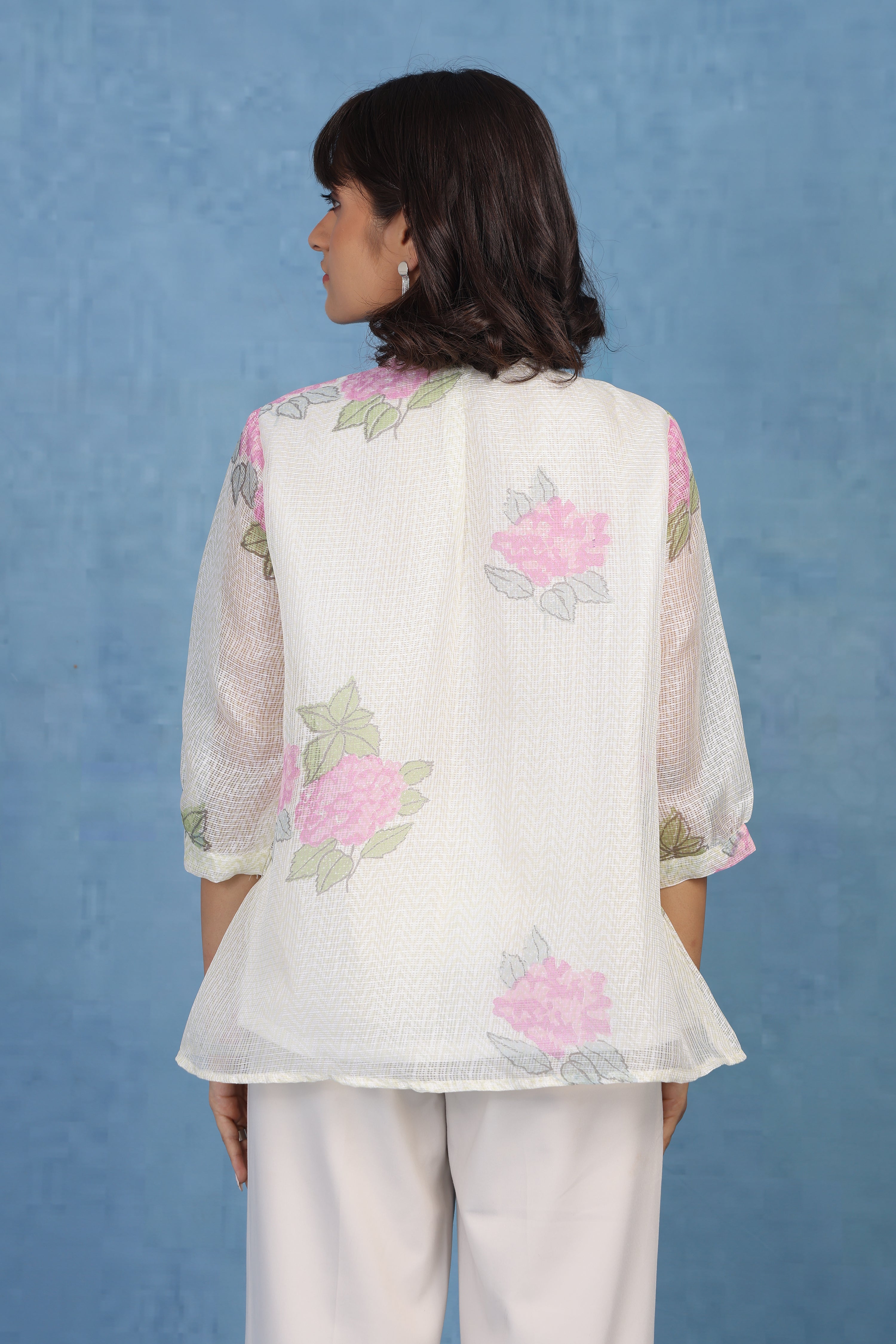 Blush Pink Hydrangea Whisper – Kota Short Top