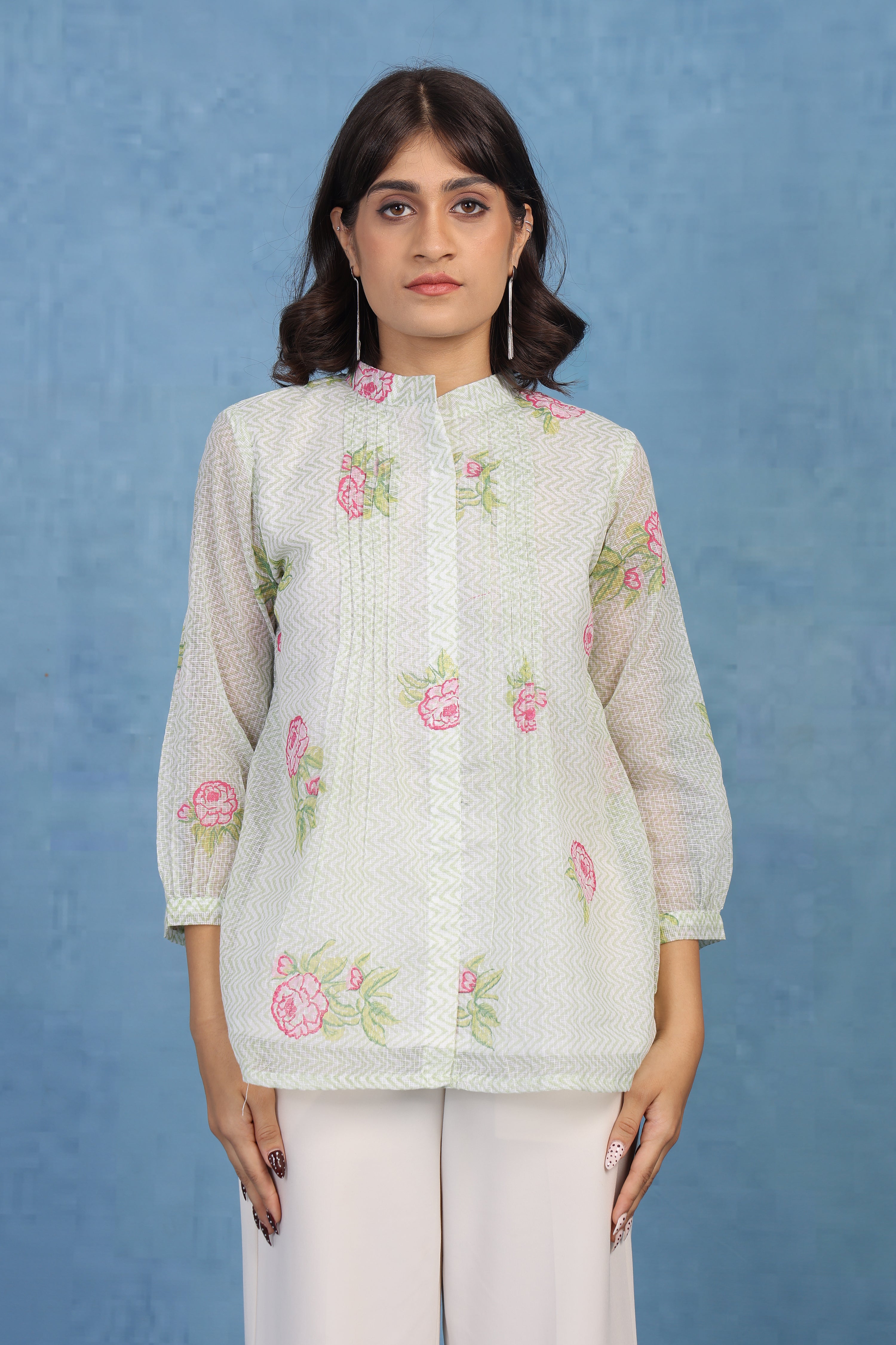 Mint Meadow Petal – Kota Short Top