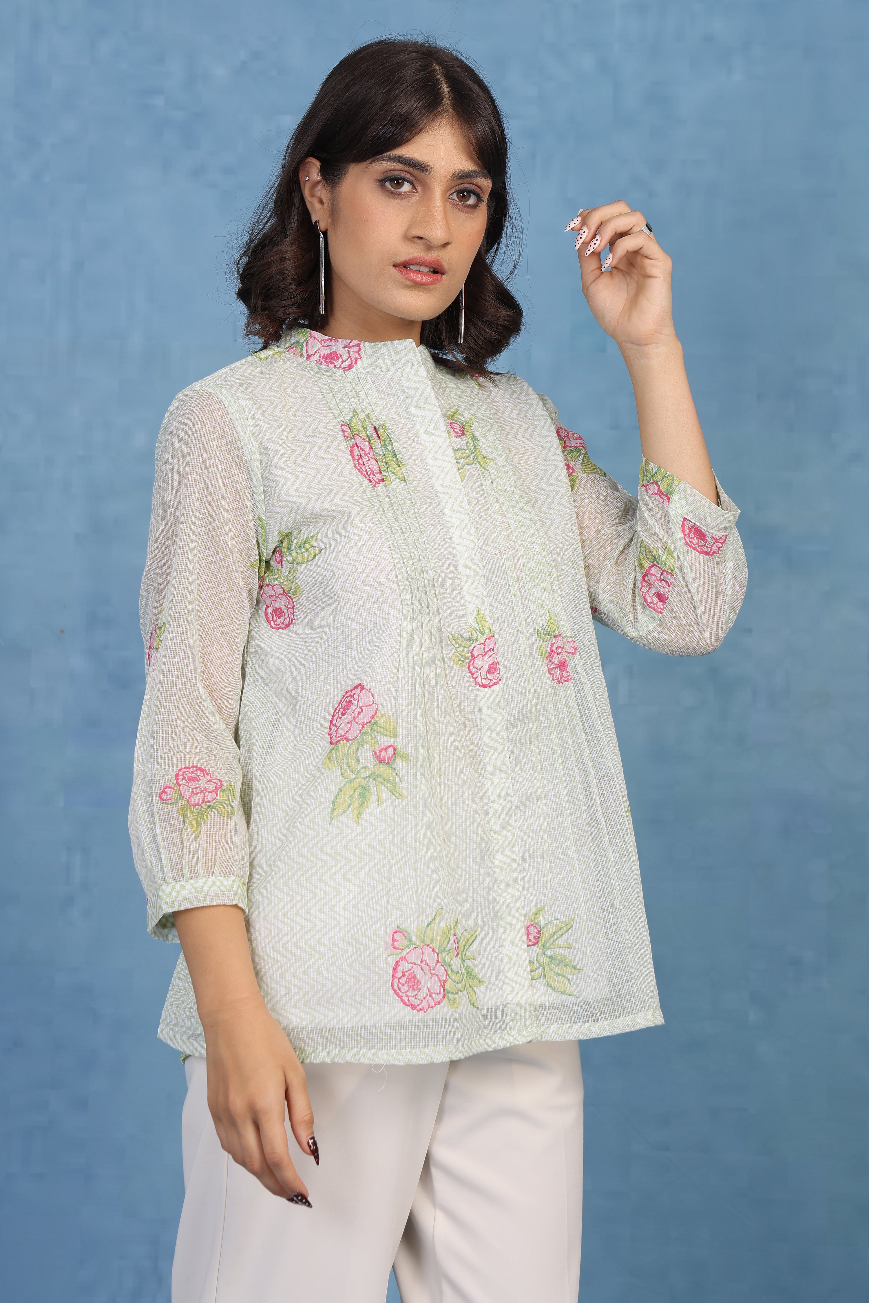 Mint Meadow Petal – Kota Short Top