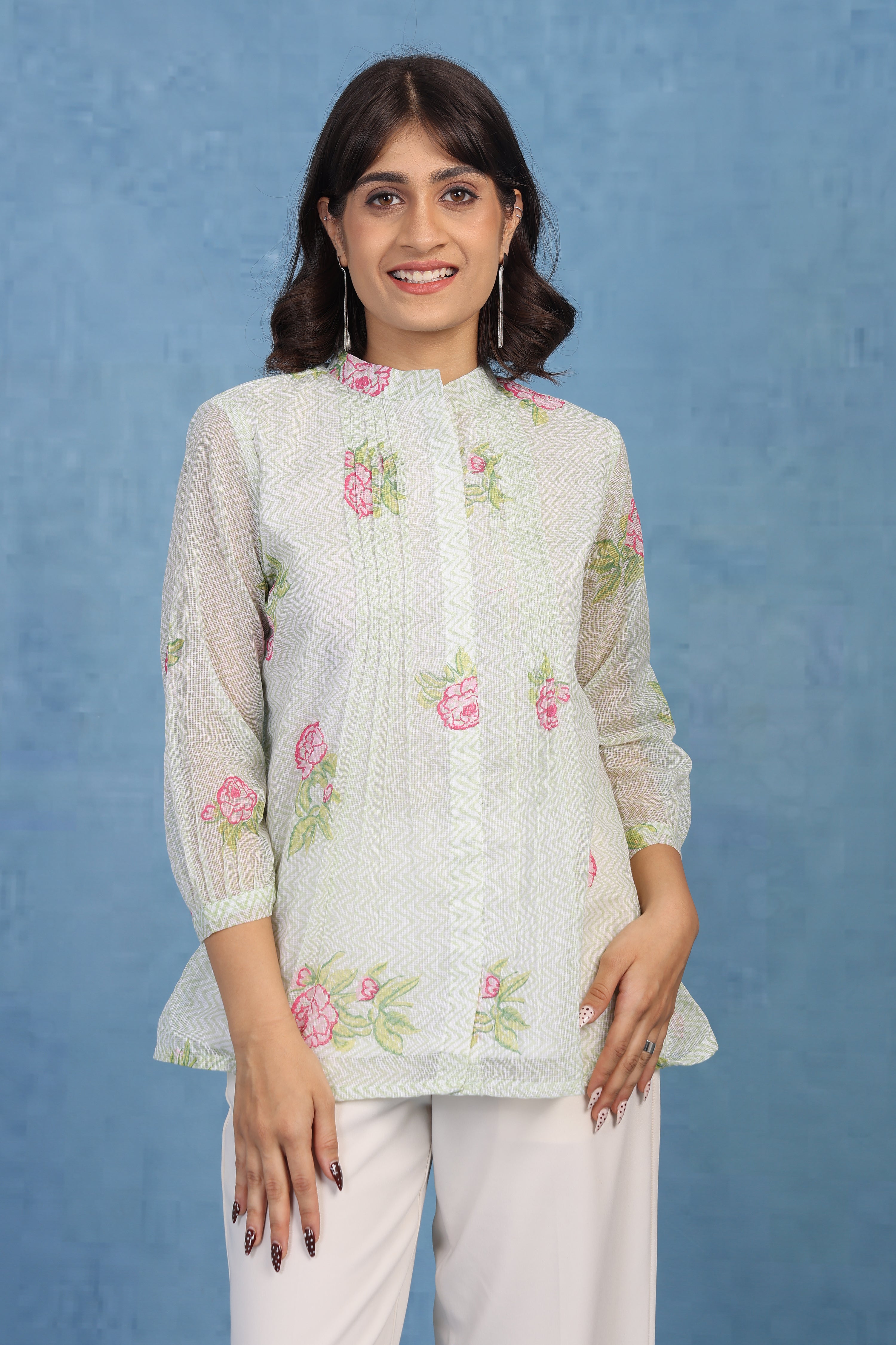 Mint Meadow Petal – Kota Short Top