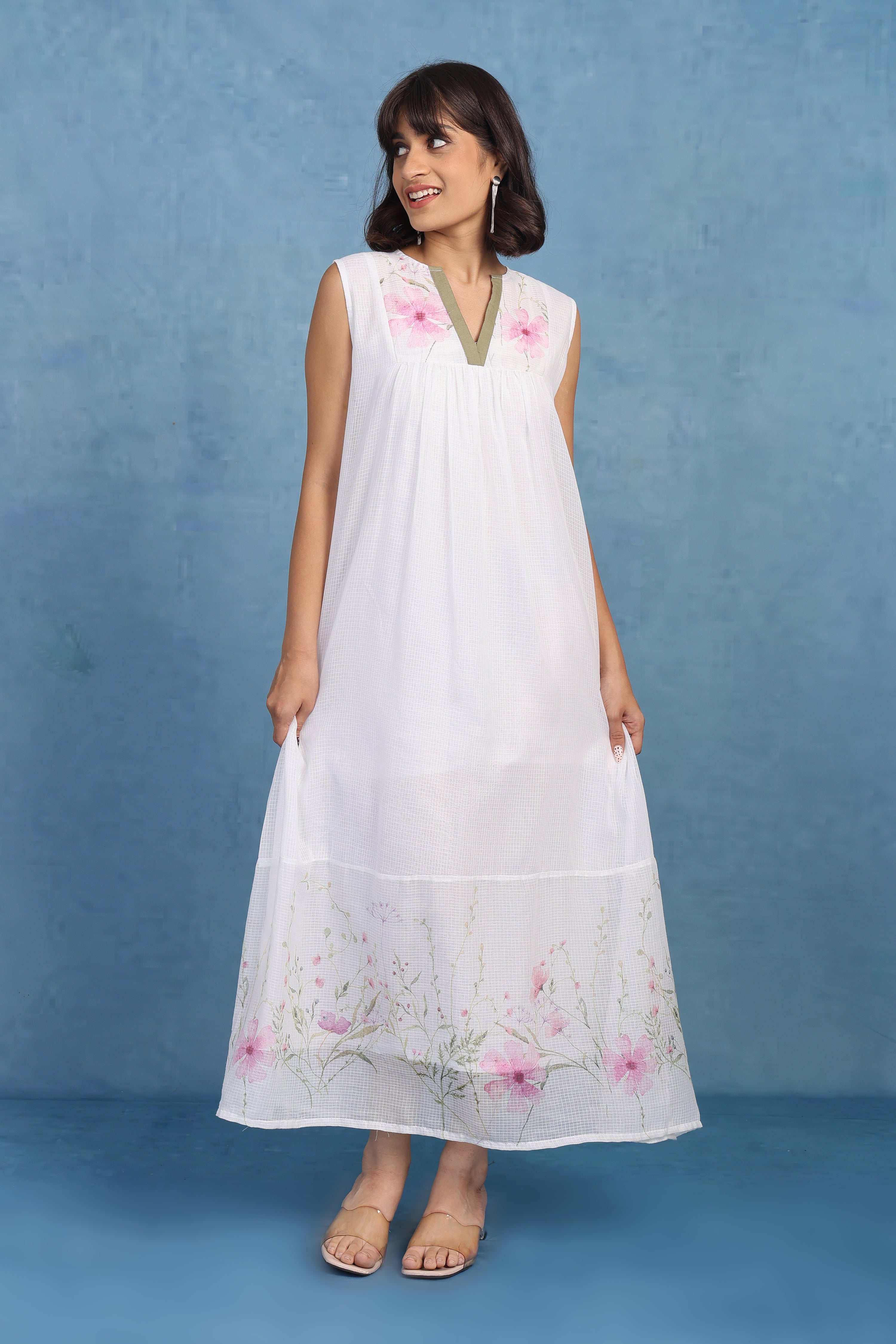 English Rose-pink Petal Aurora - Only Dress