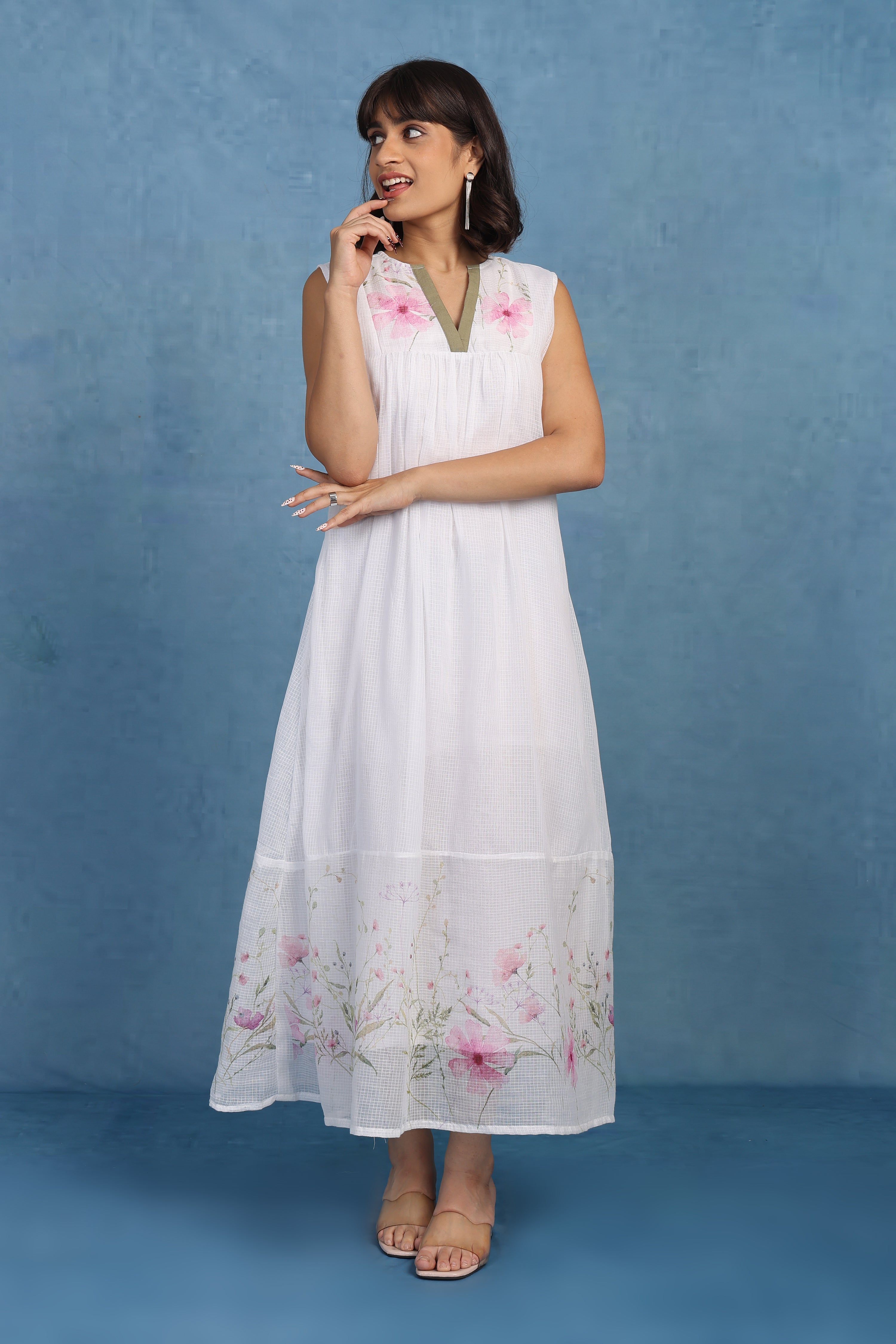 English Rose-pink Petal Aurora - Only Dress