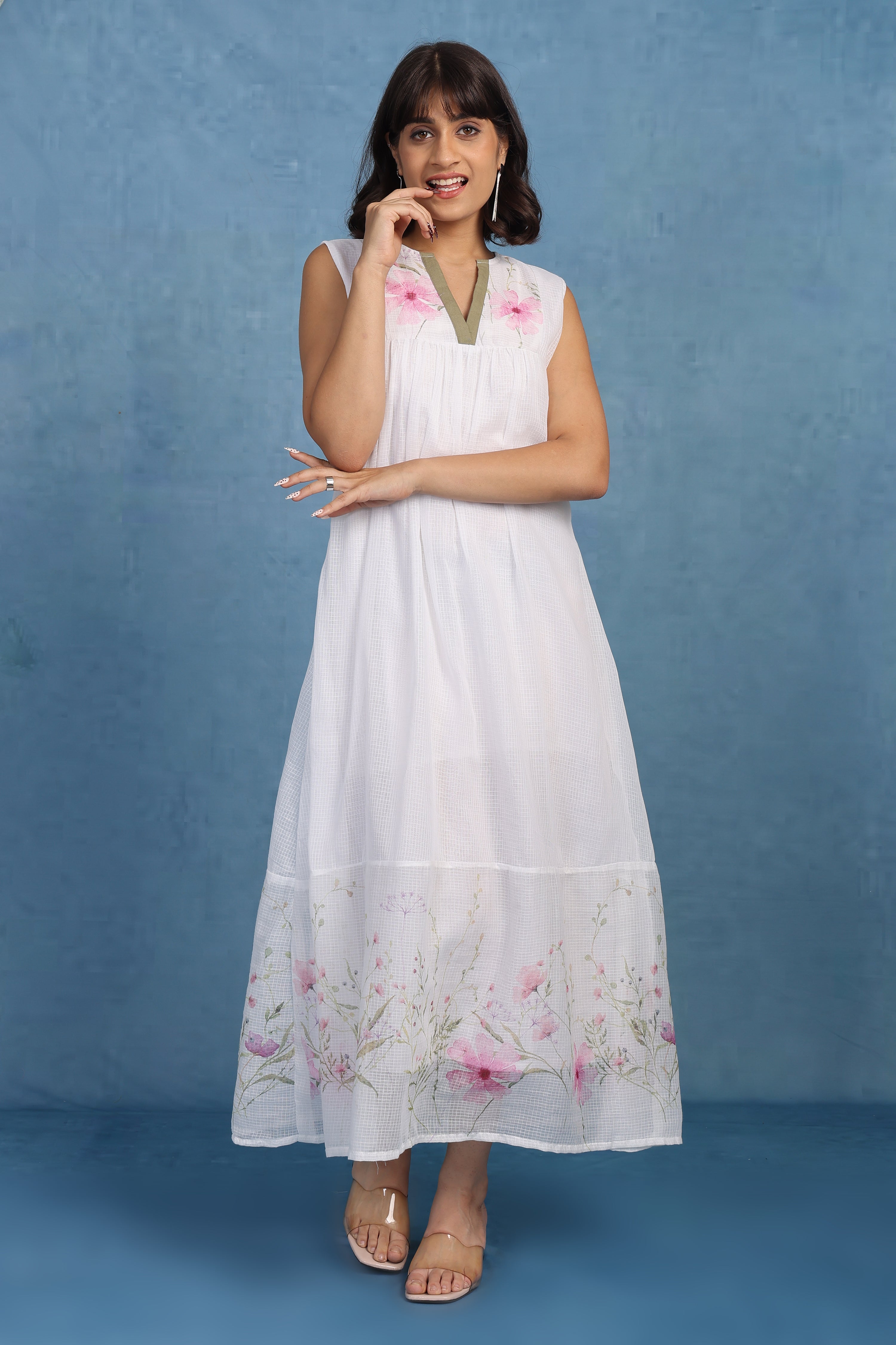 English Rose-pink Petal Aurora - Only Dress