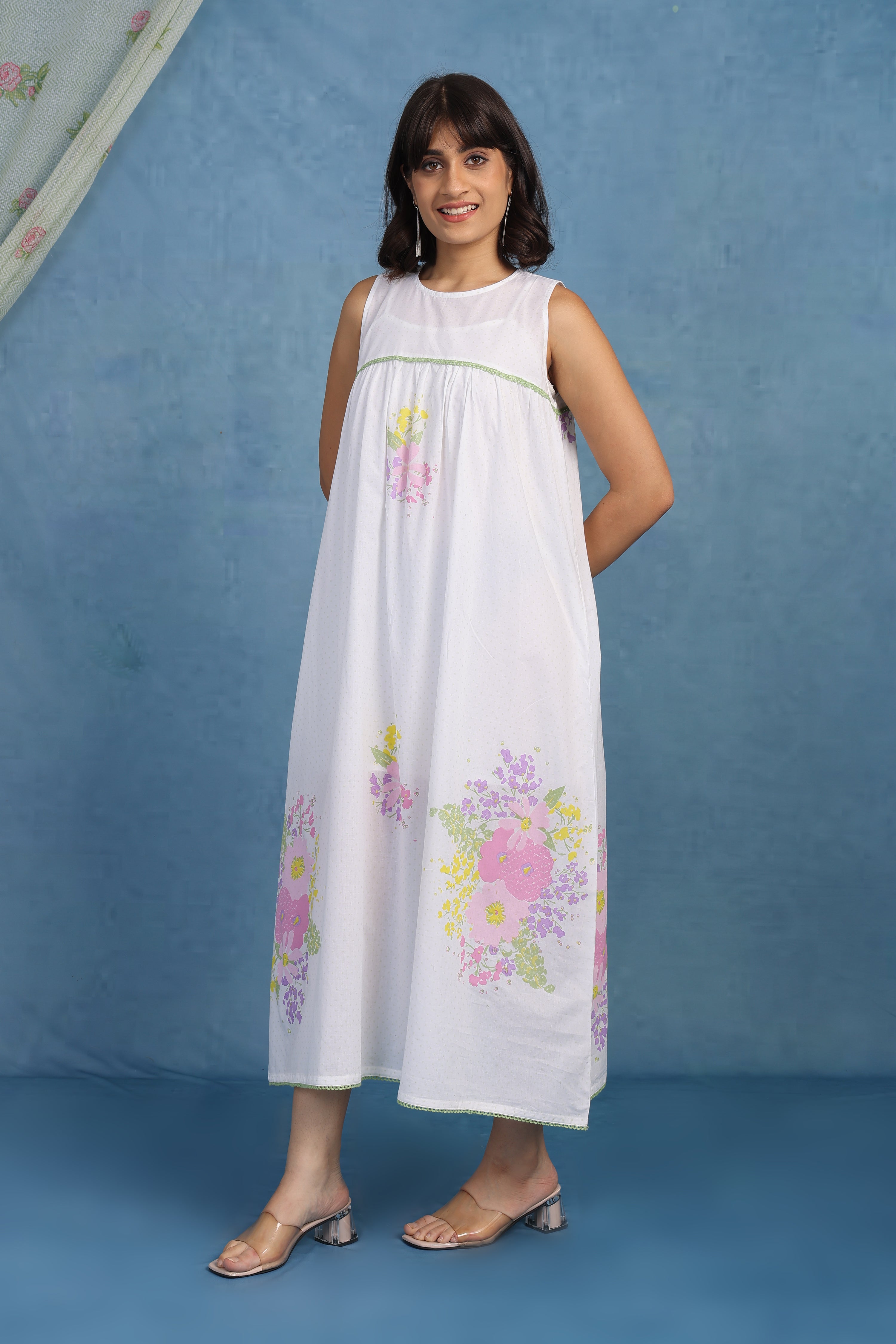 English Rose - Blooming Grace Cotton Dress - Only Dress