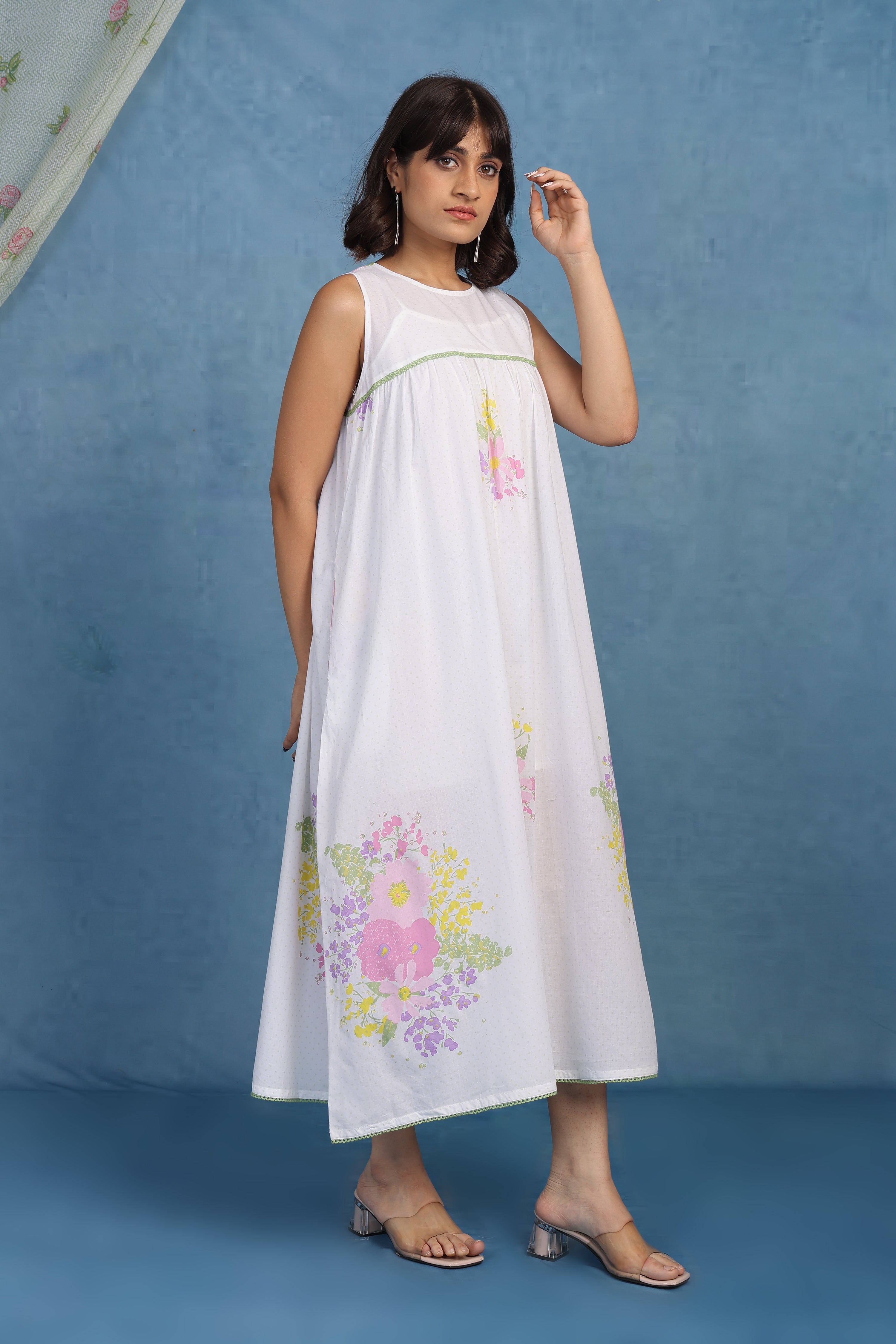 English Rose - Blooming Grace Cotton Dress - Only Dress