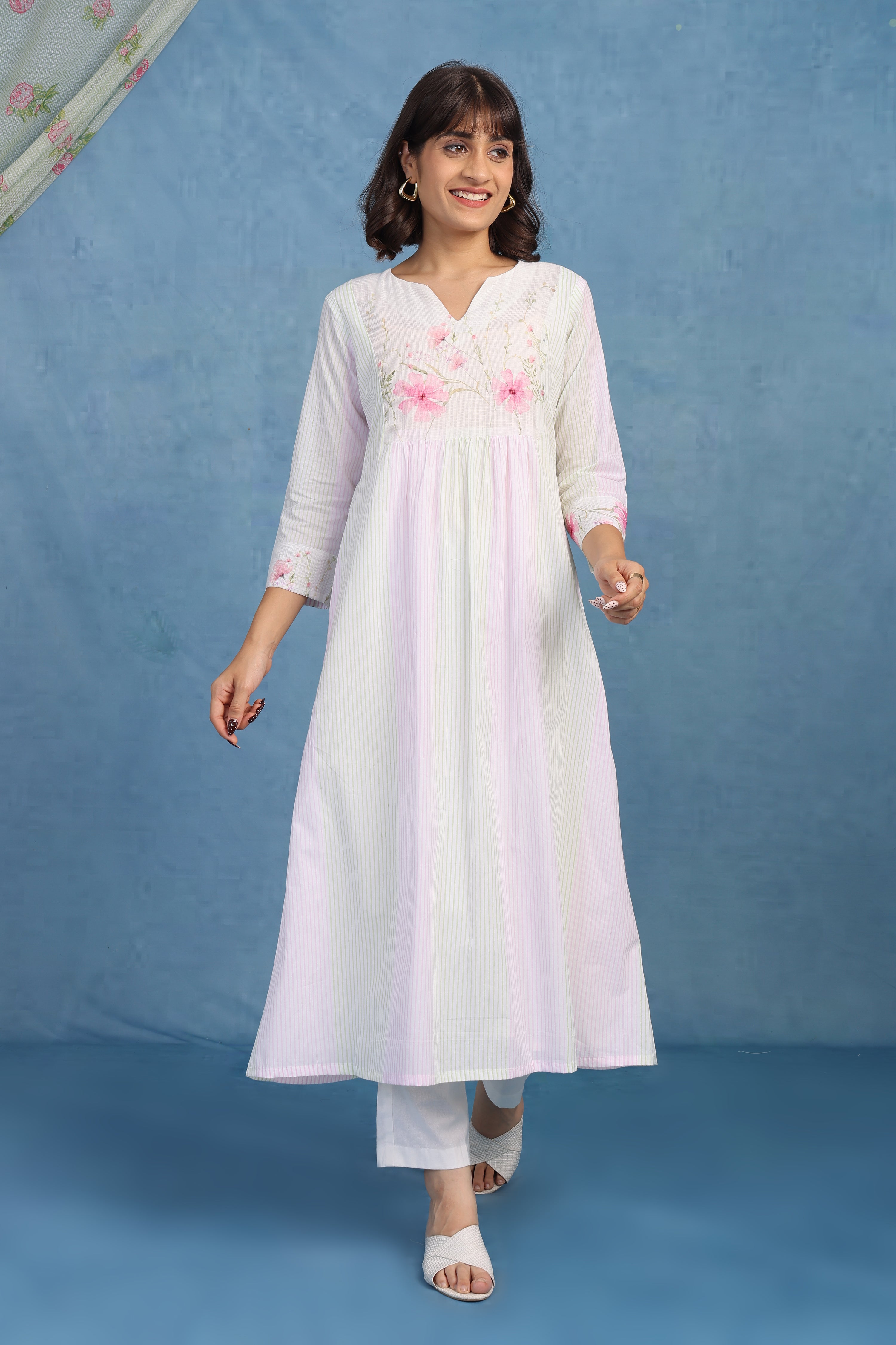 Kota Breeze Kurta-delicate Pink - Only Top