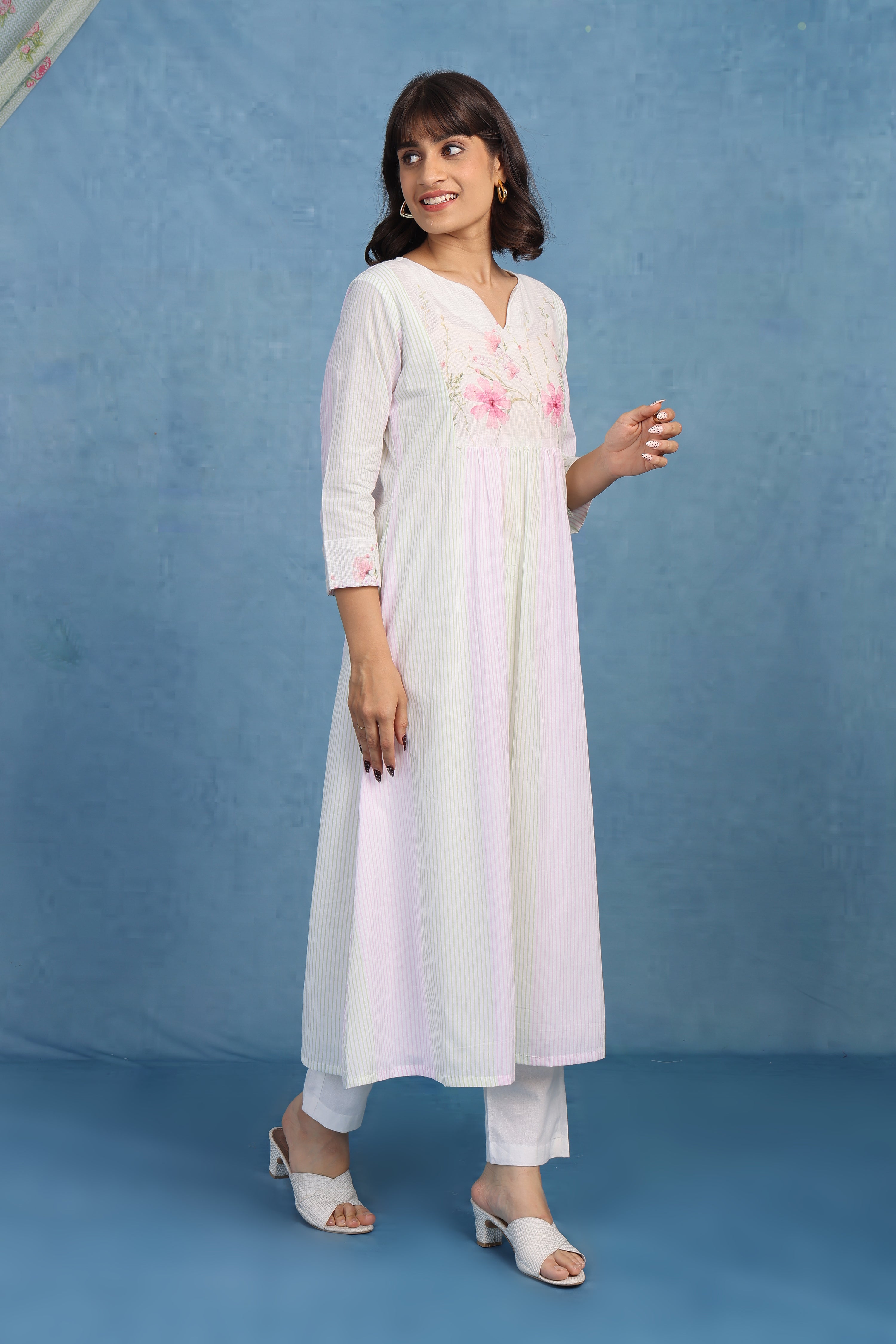 Kota Breeze Kurta-delicate Pink - Only Top