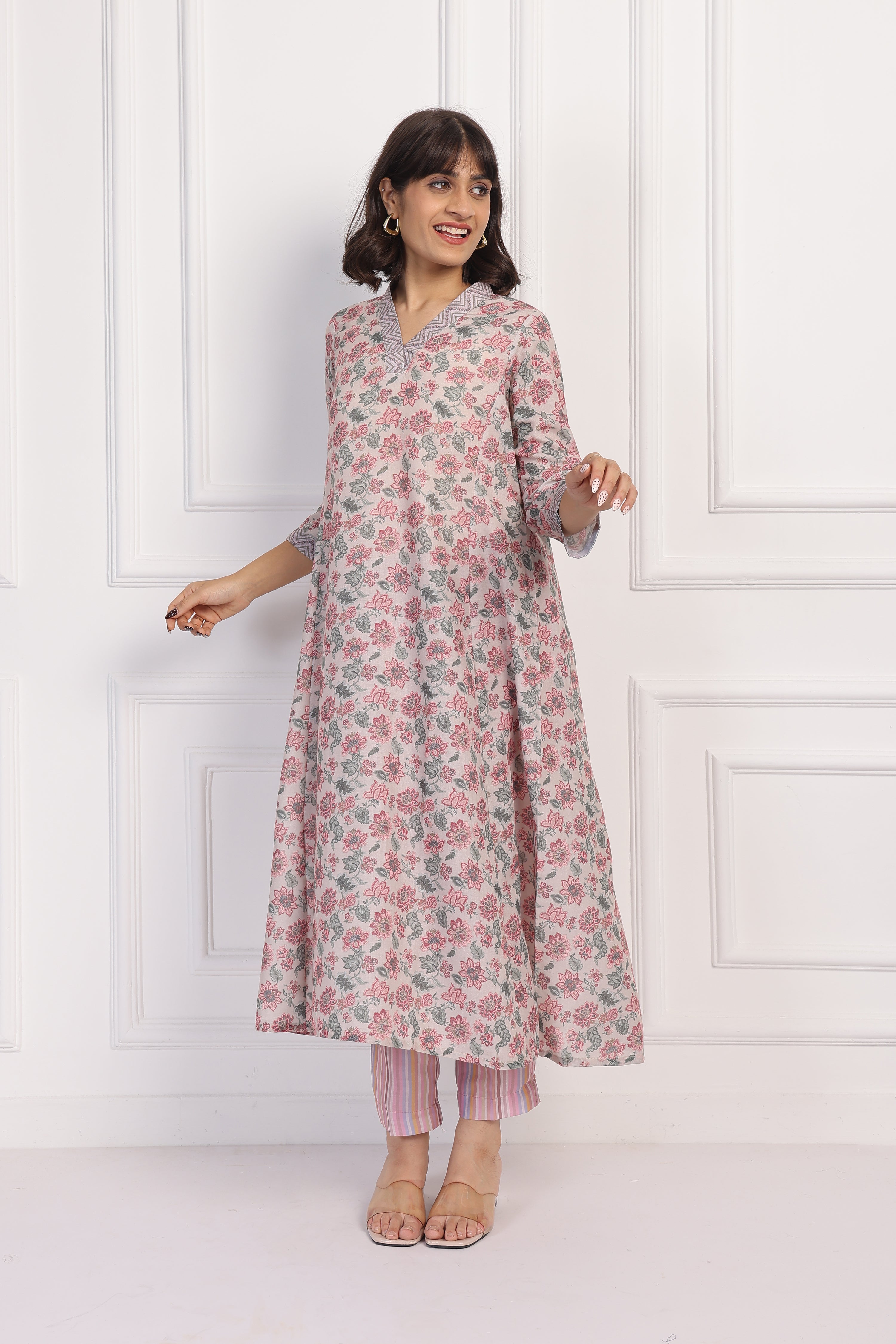 English Rose – Blush Chintz Co-ord Set - Only Top