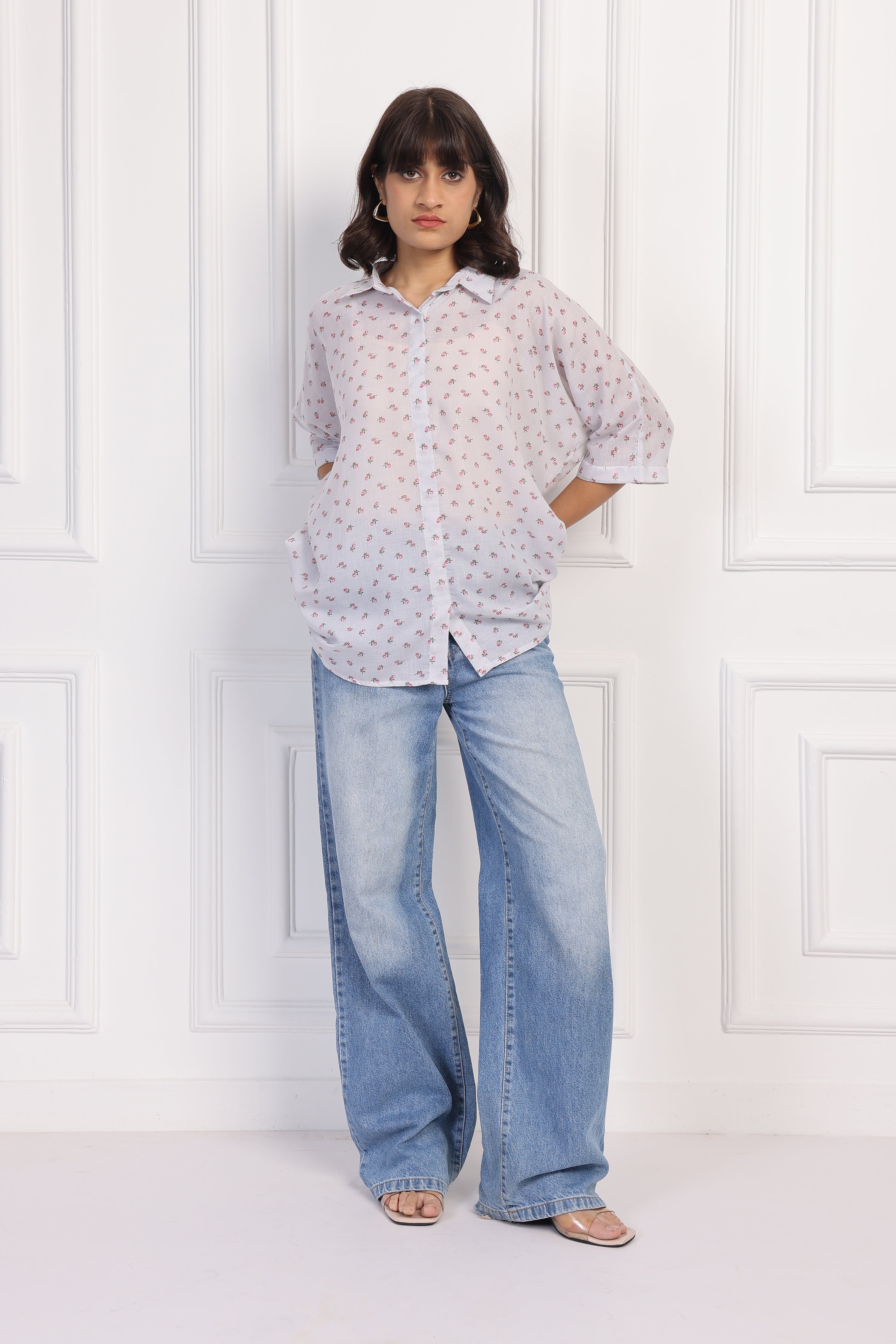 Tiny Petal Boxy Shirt