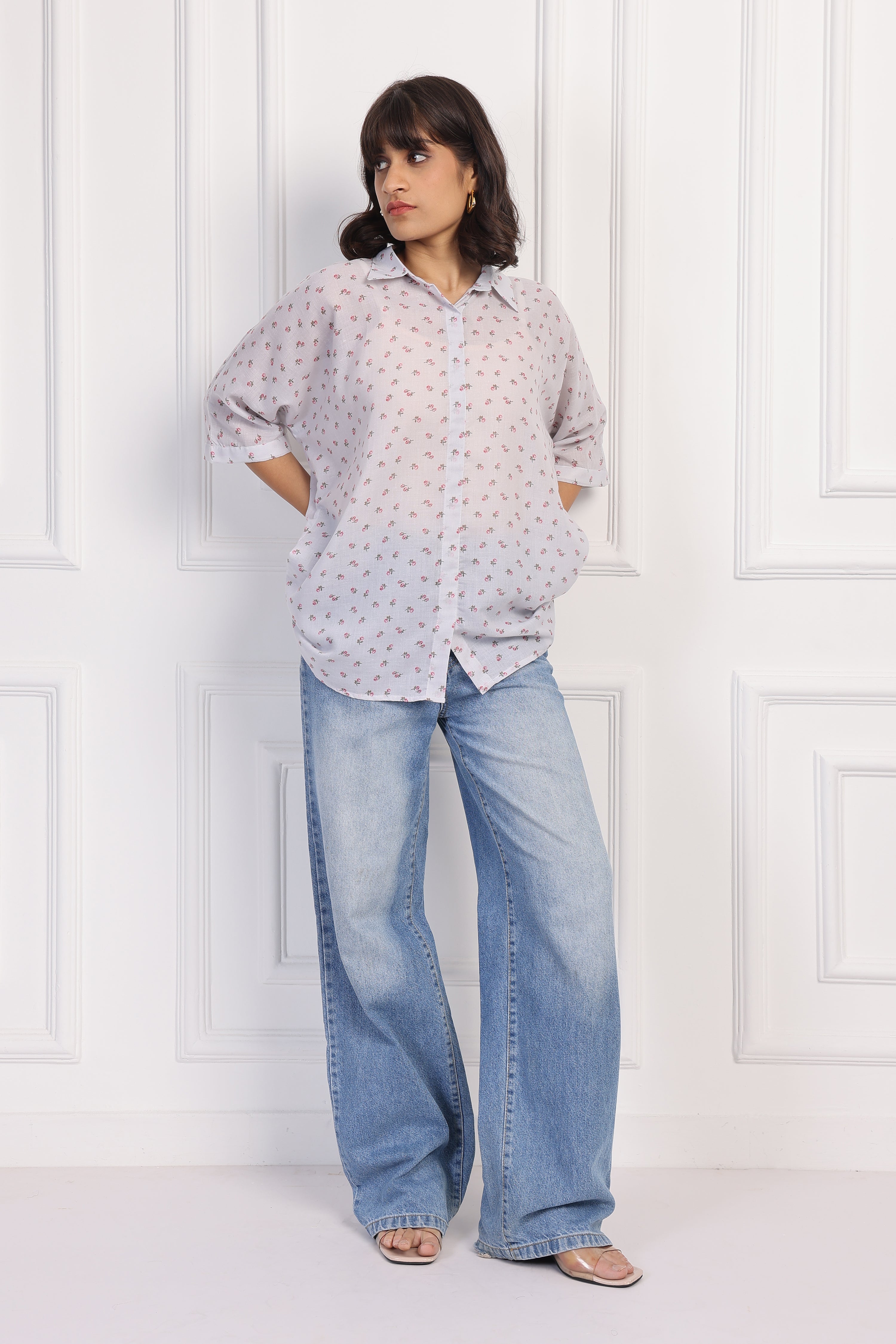 Tiny Petal Boxy Shirt