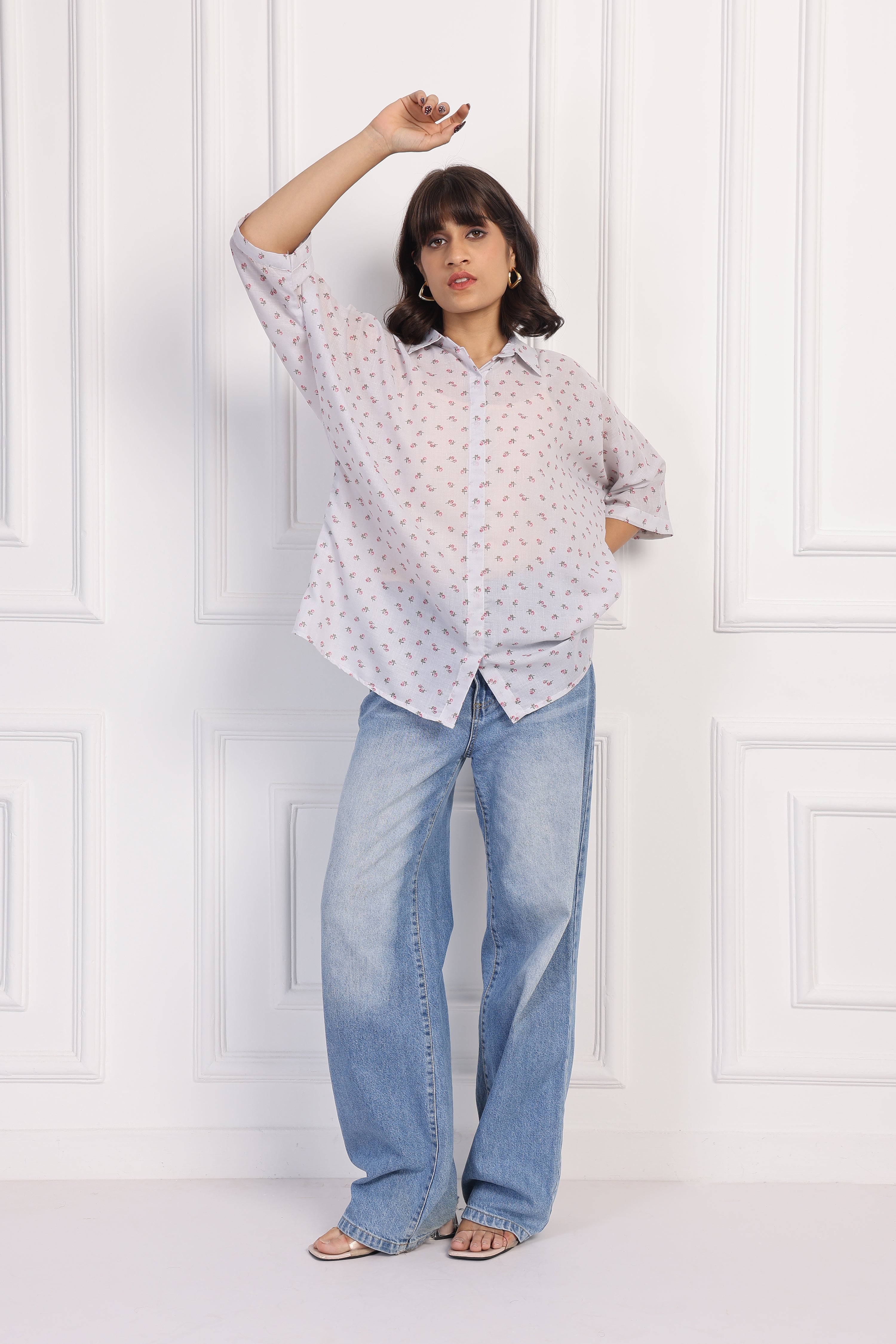 Tiny Petal Boxy Shirt