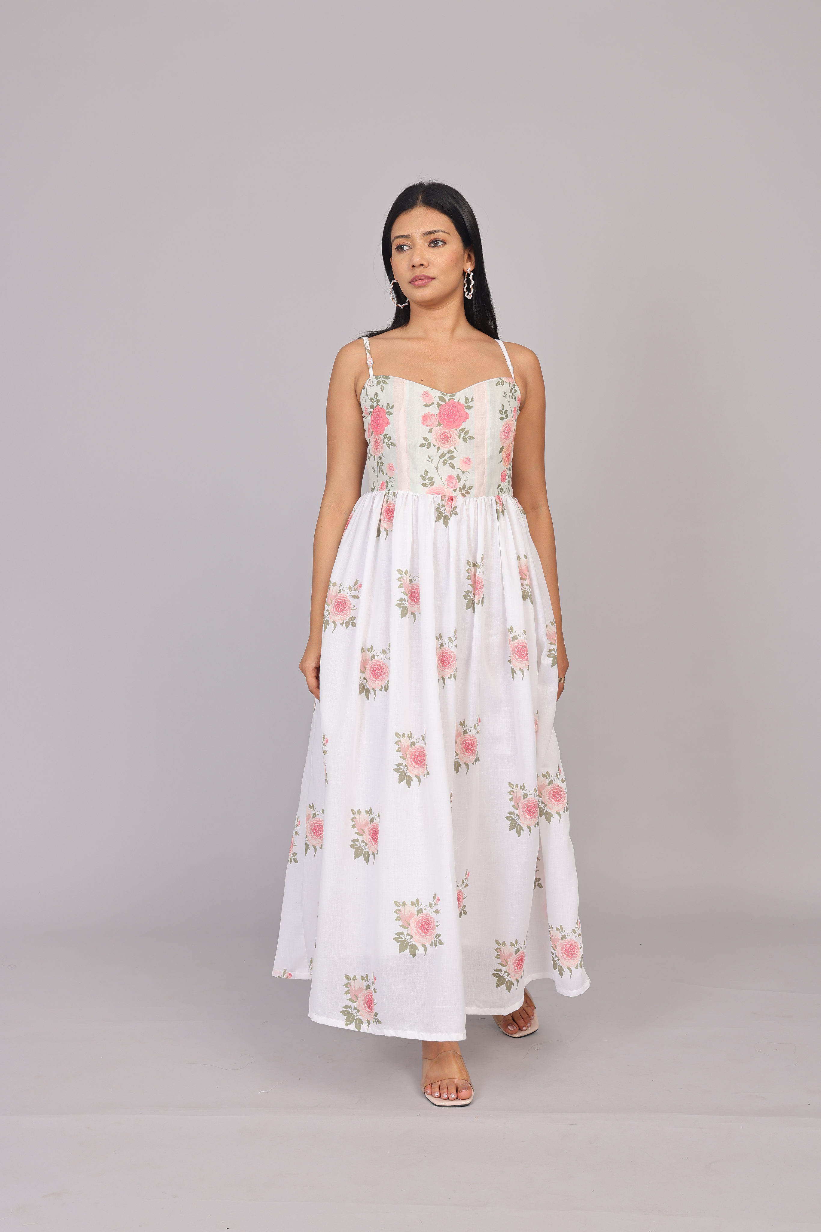 Wander Edit - Fit And Flare Dress With Beautiful Yoke Detailing