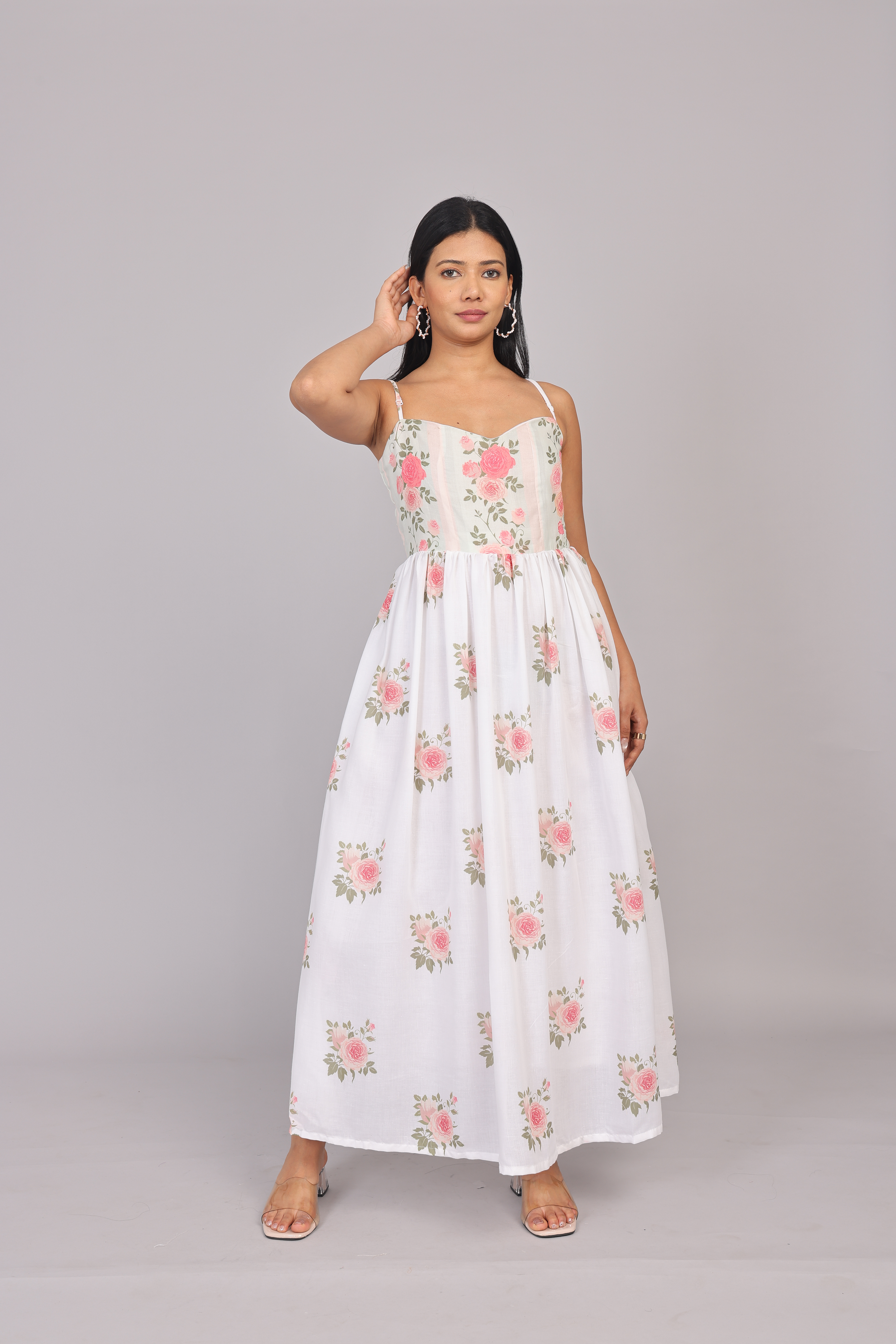 Wander Edit - Fit And Flare Dress With Beautiful Yoke Detailing