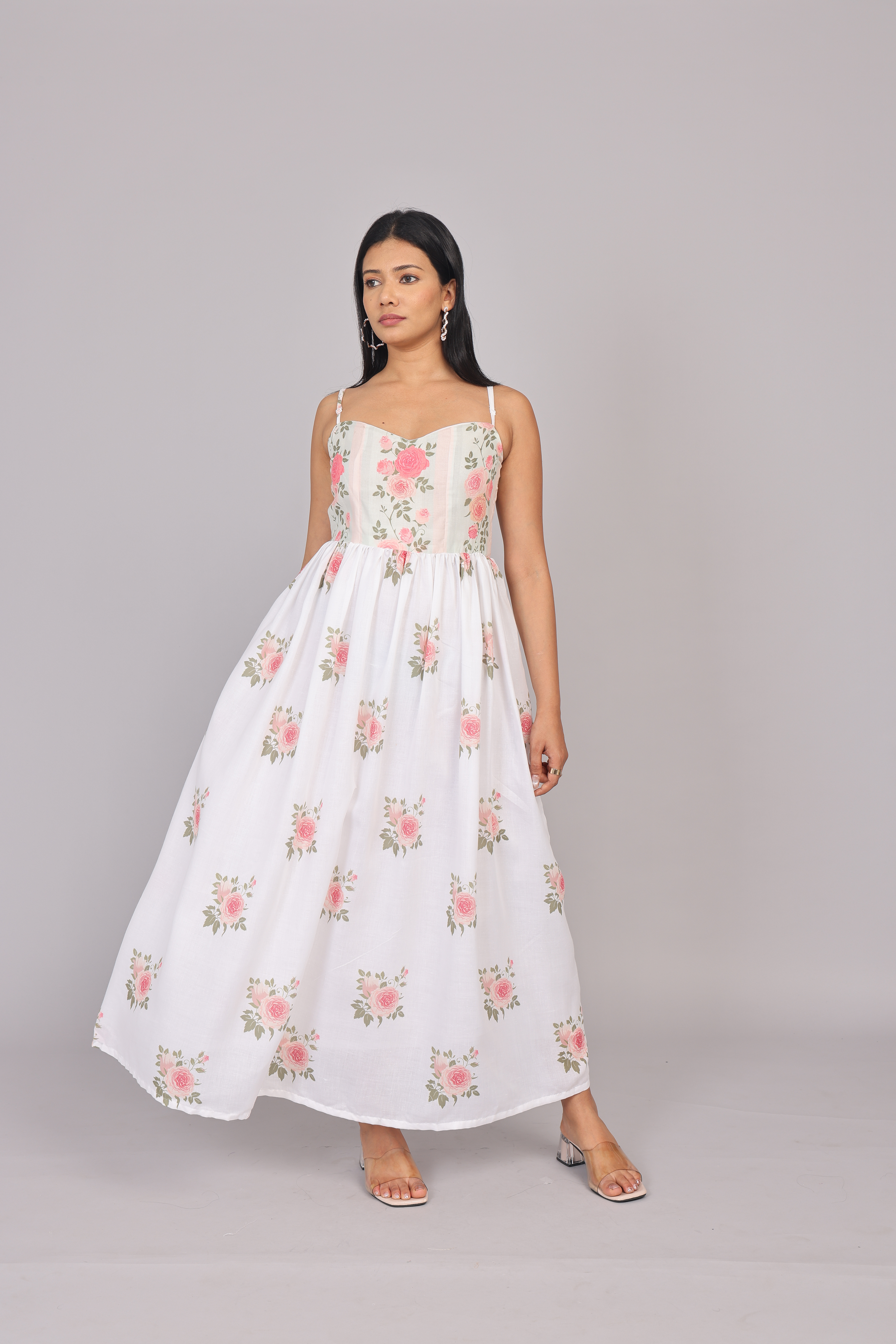 Wander Edit - Fit And Flare Dress With Beautiful Yoke Detailing