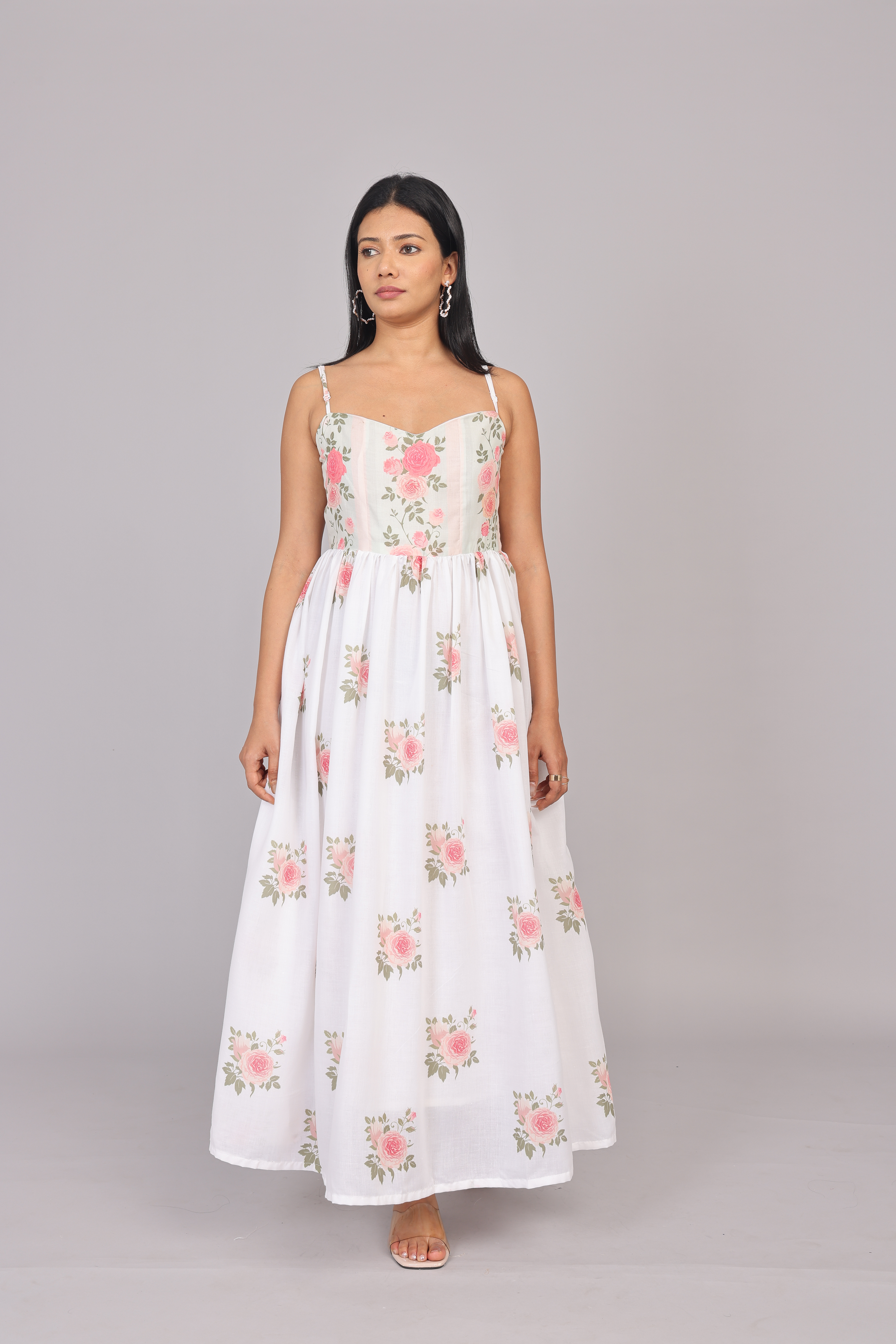 Wander Edit - Fit And Flare Dress With Beautiful Yoke Detailing