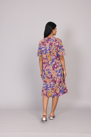Wander Edit - Lilac Paisley Skies Comfy Dress
