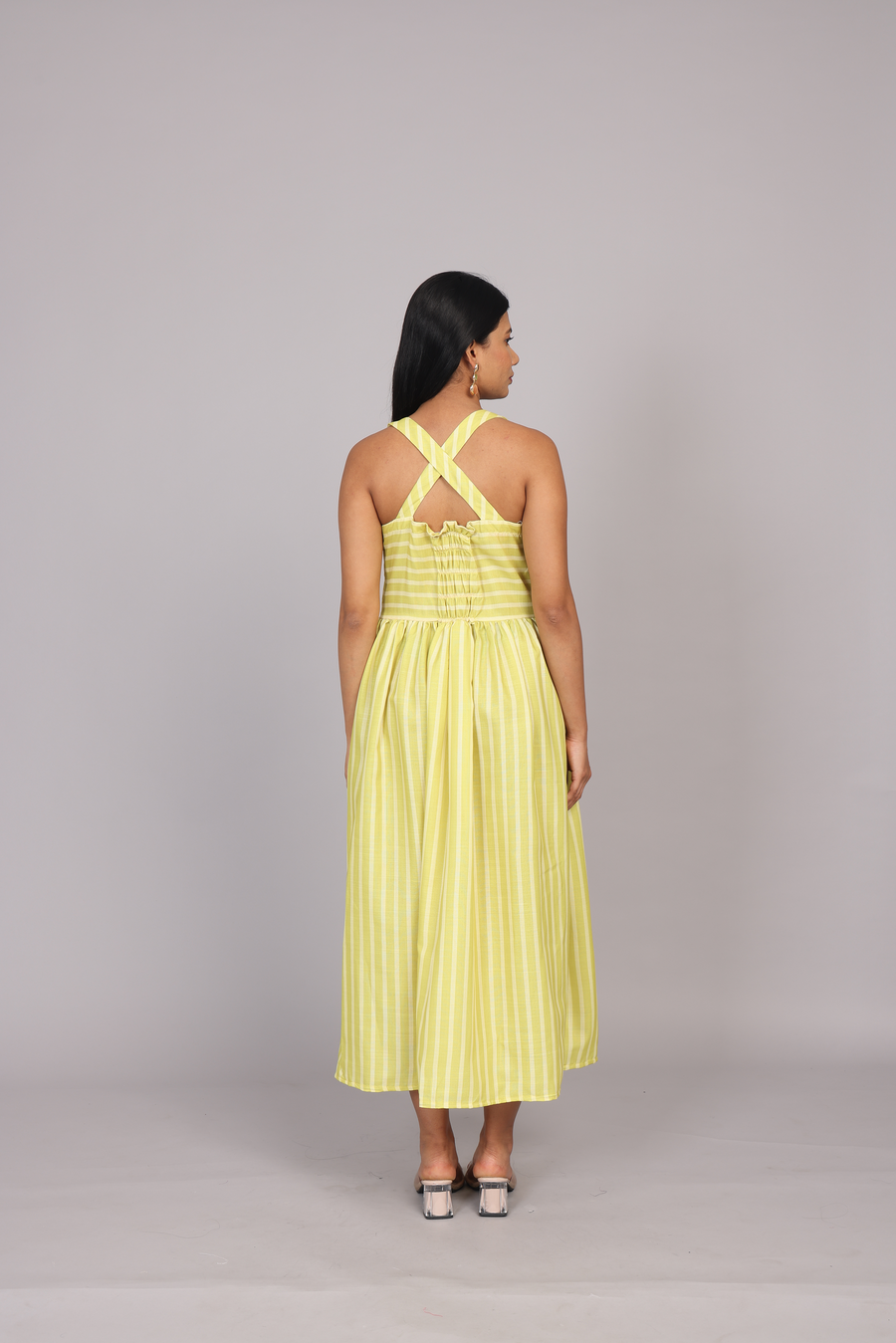 Wander Edit - Sunshine Lines Fitted Bodice Dress