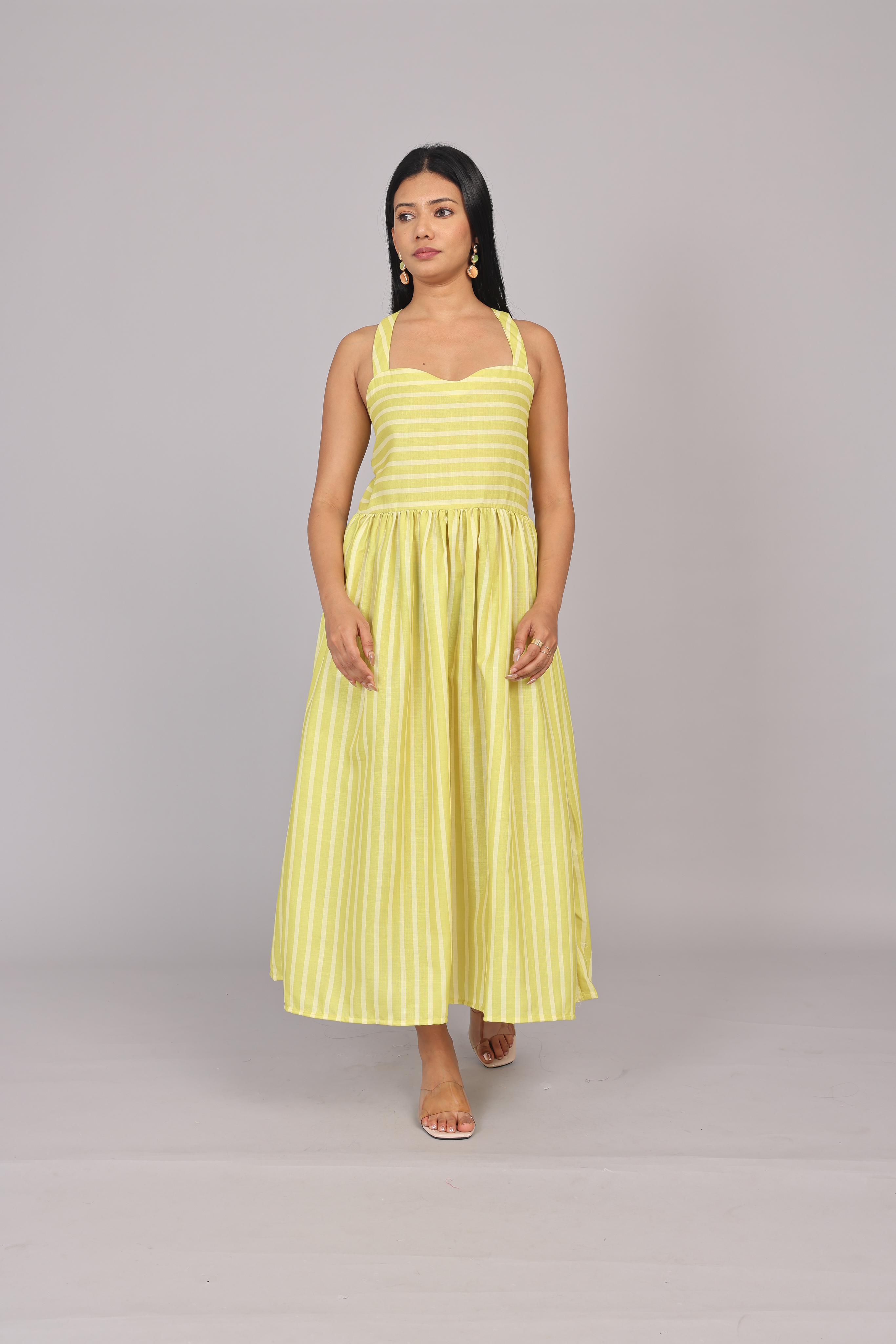 Wander Edit - Sunshine Lines Fitted Bodice Dress