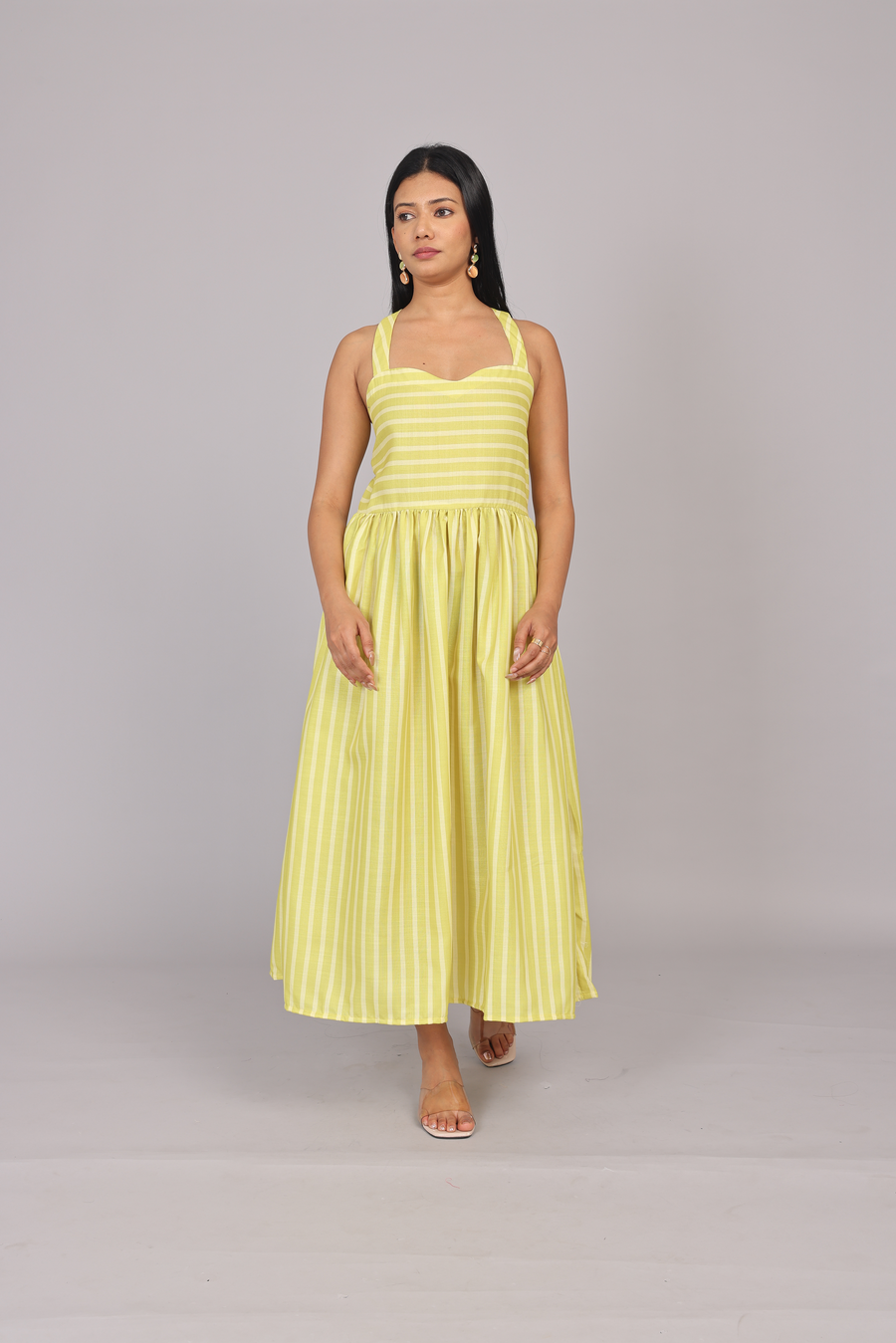 Wander Edit - Sunshine Lines Fitted Bodice Dress