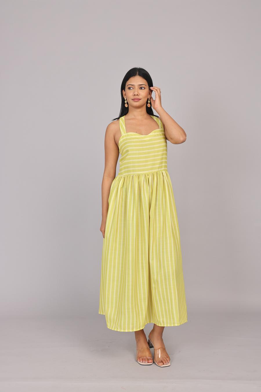 Wander Edit - Sunshine Lines Fitted Bodice Dress