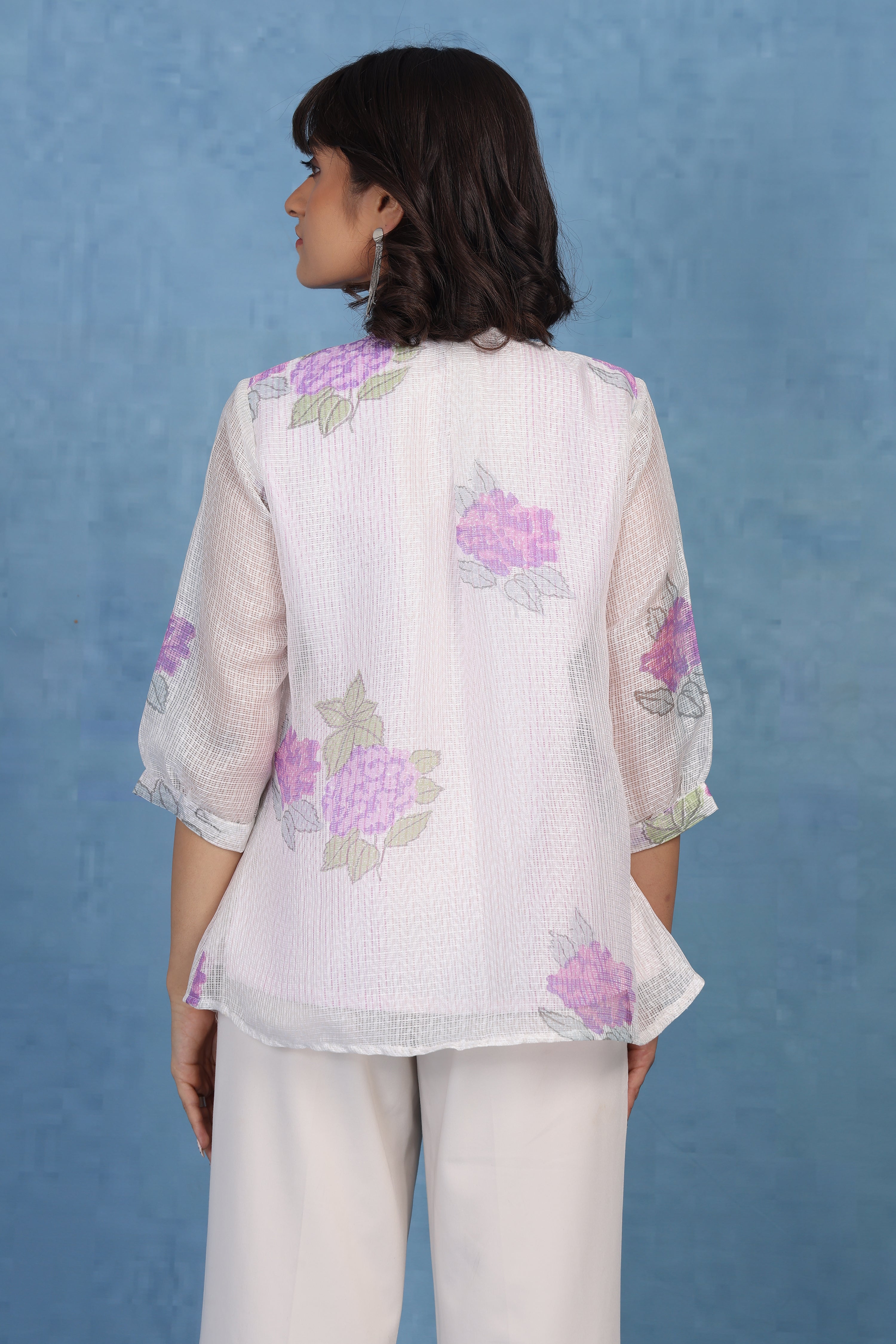 Mauve Hydrangea Whisper – Kota Short Top