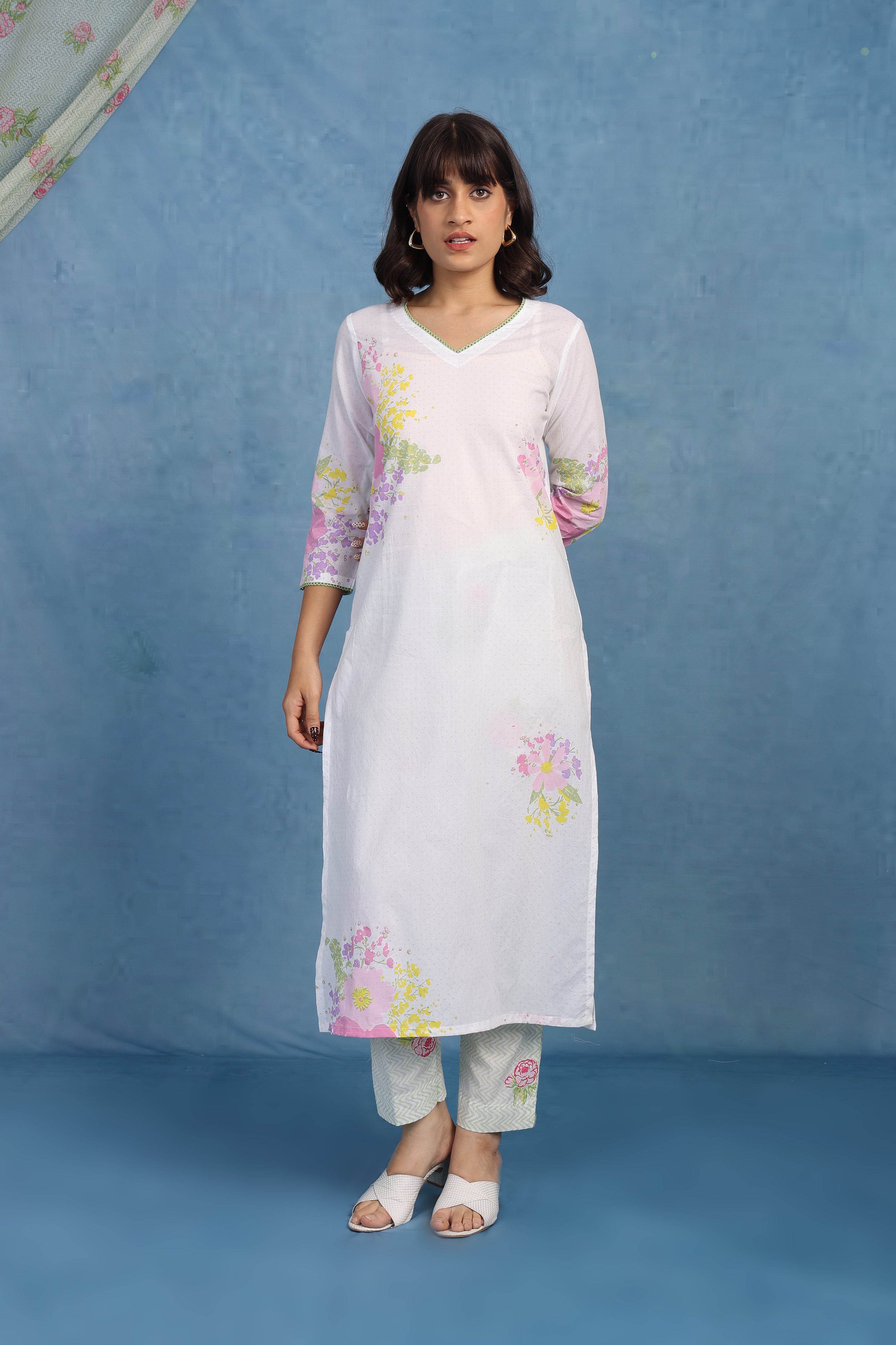English Garden – Meadow Dots Kurta - Only Top