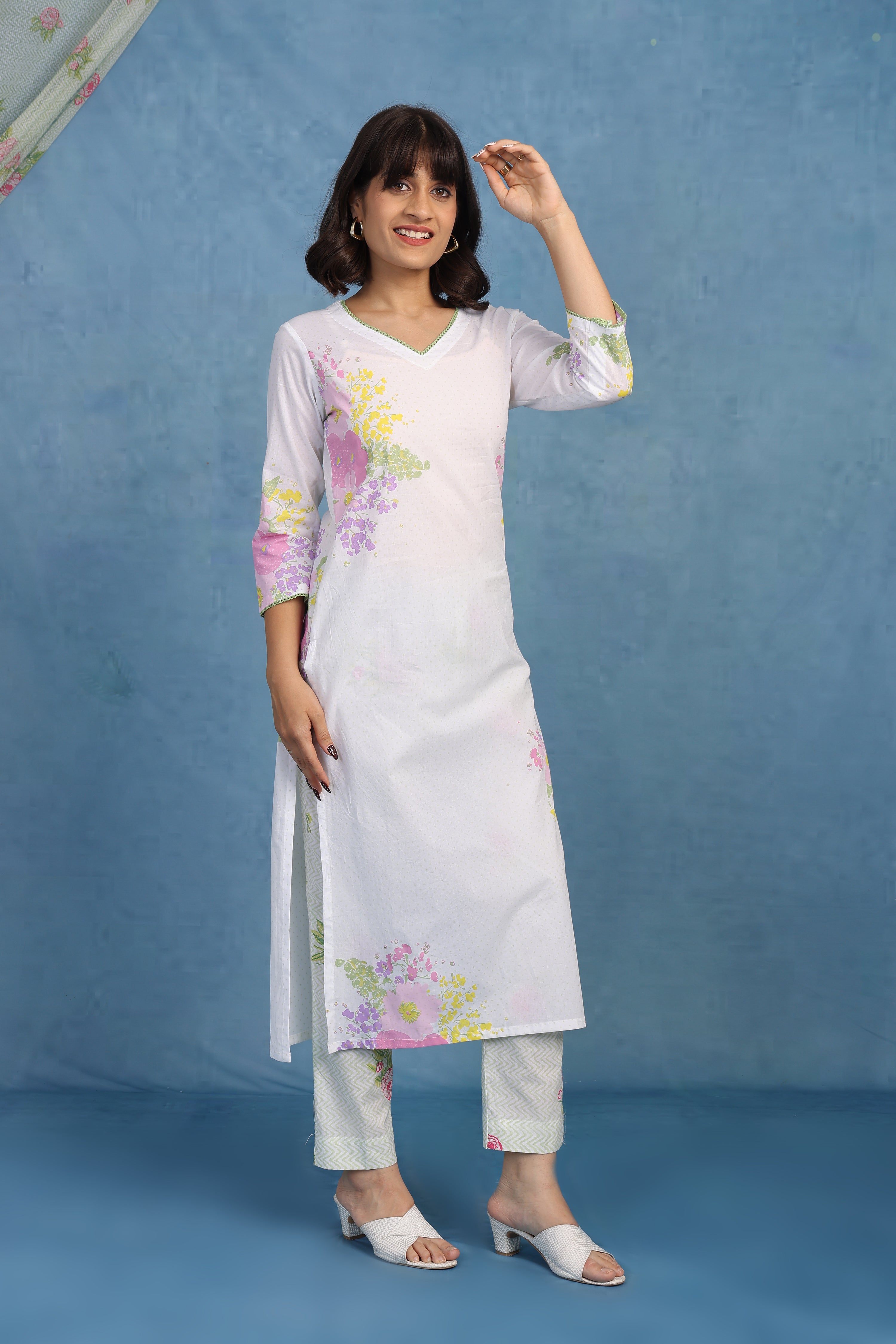 English Garden – Meadow Dots Kurta - Only Top