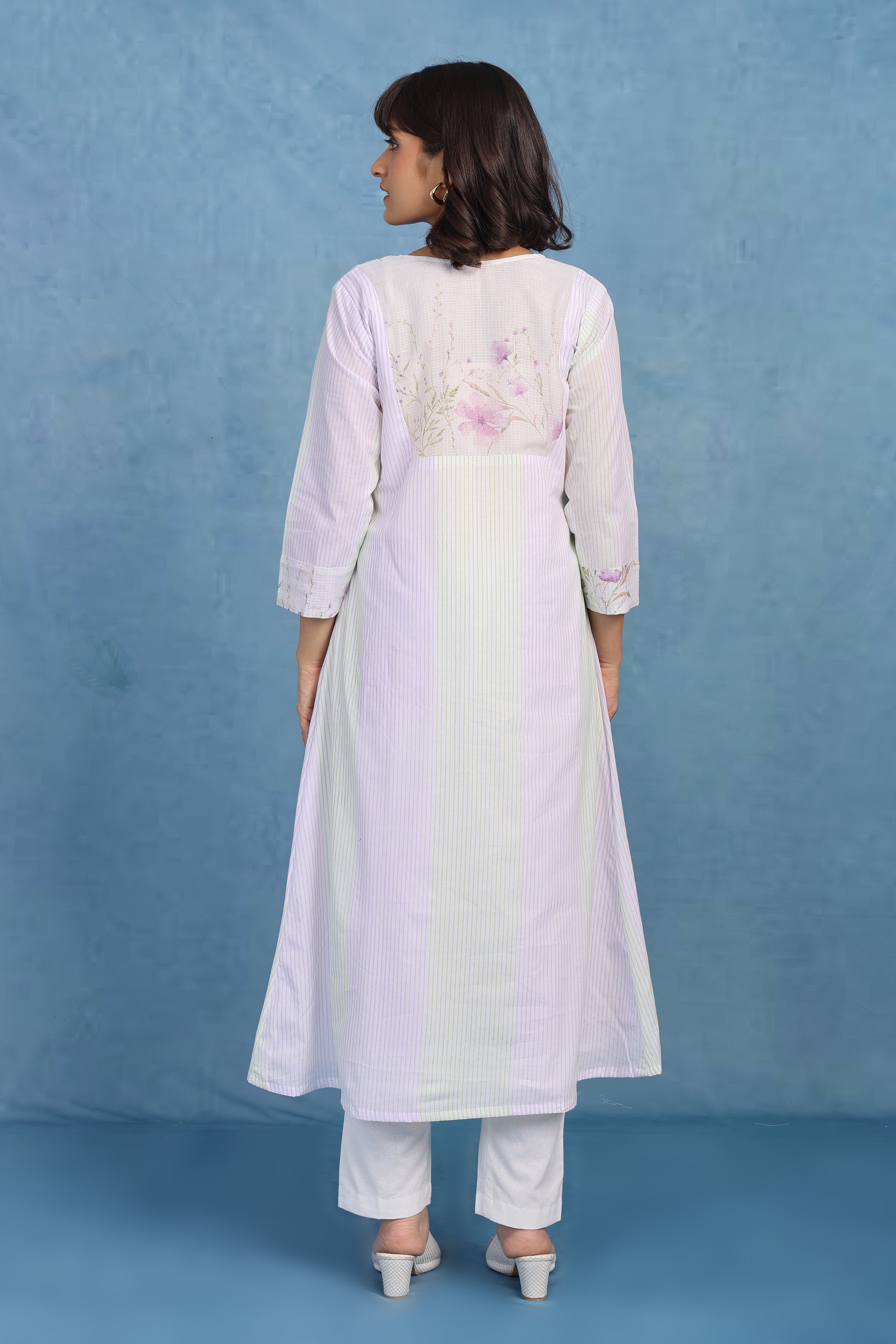 Kota Breeze Kurta-misty Mauve - Top And Bottom